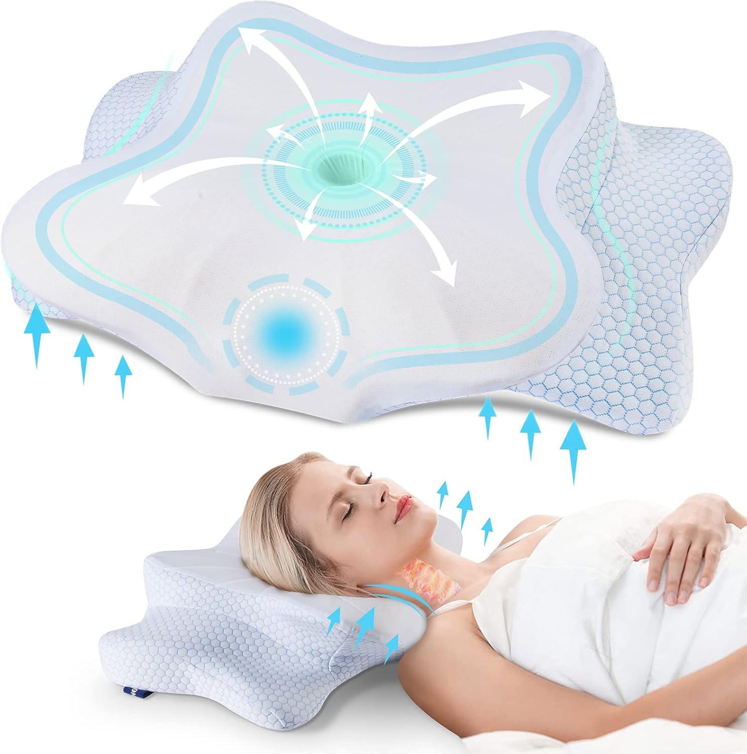 DONAMA Cervical Pillow for Neck Pain Relief