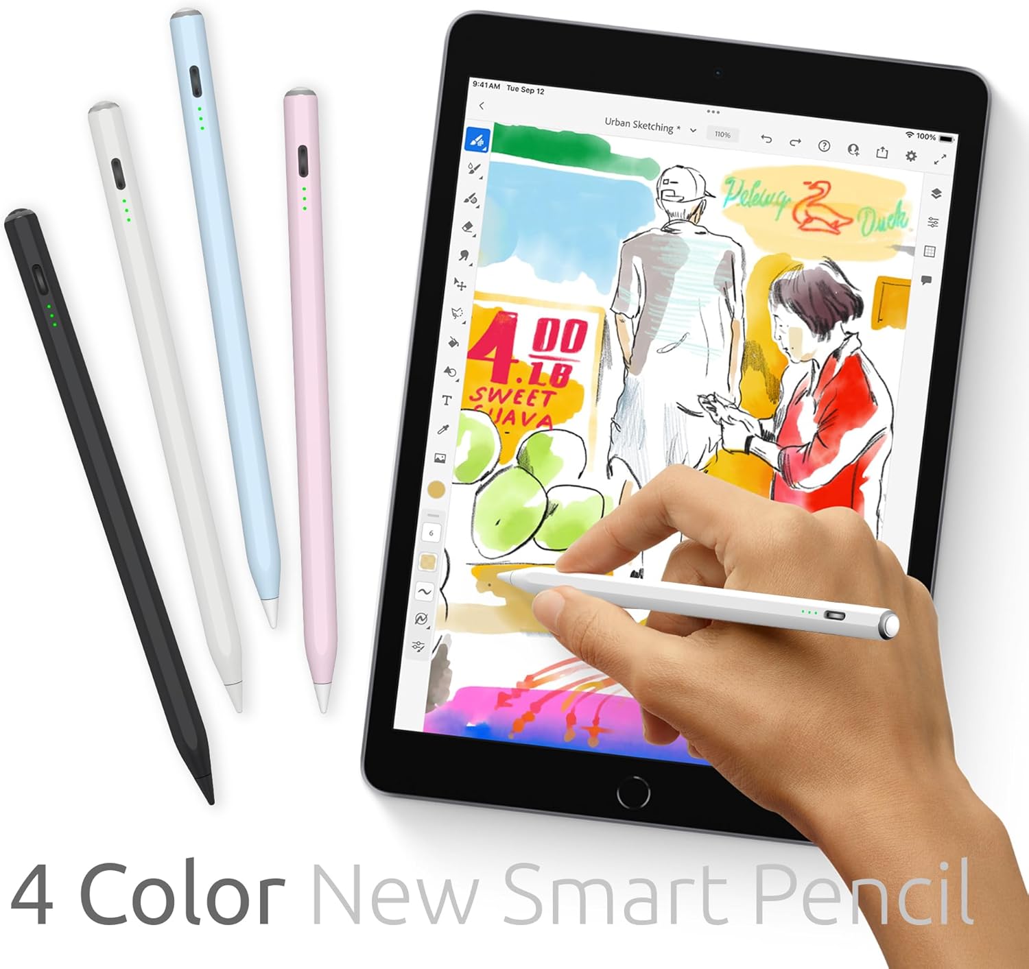Detalle de OASO iPad Pen with Palm Rejection & Tilt – Compatible with iPad 2018-2024 (All Generations)