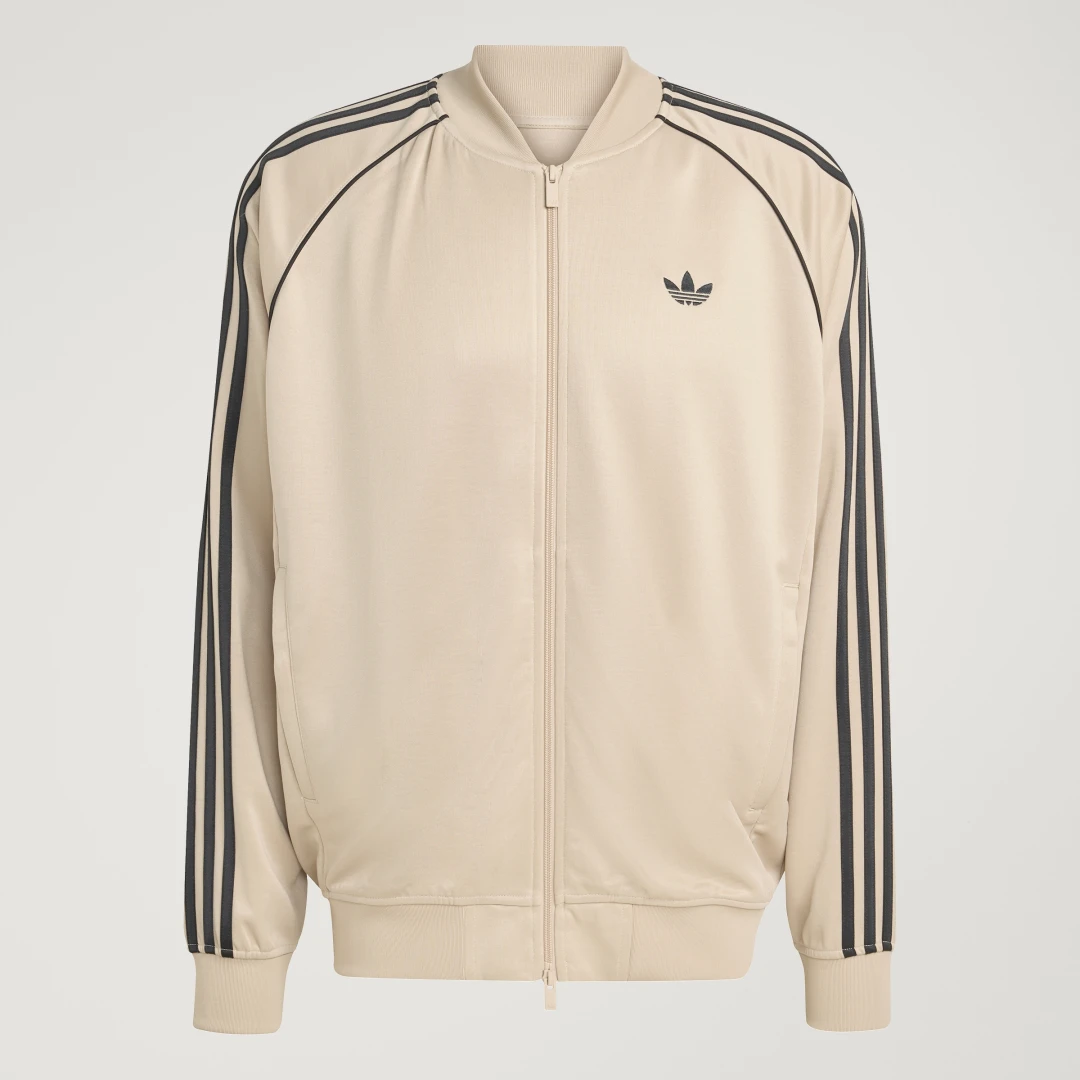 Detalle 2 de Adidas Chaqueta Deportiva Holgada SST Adicolor Beige