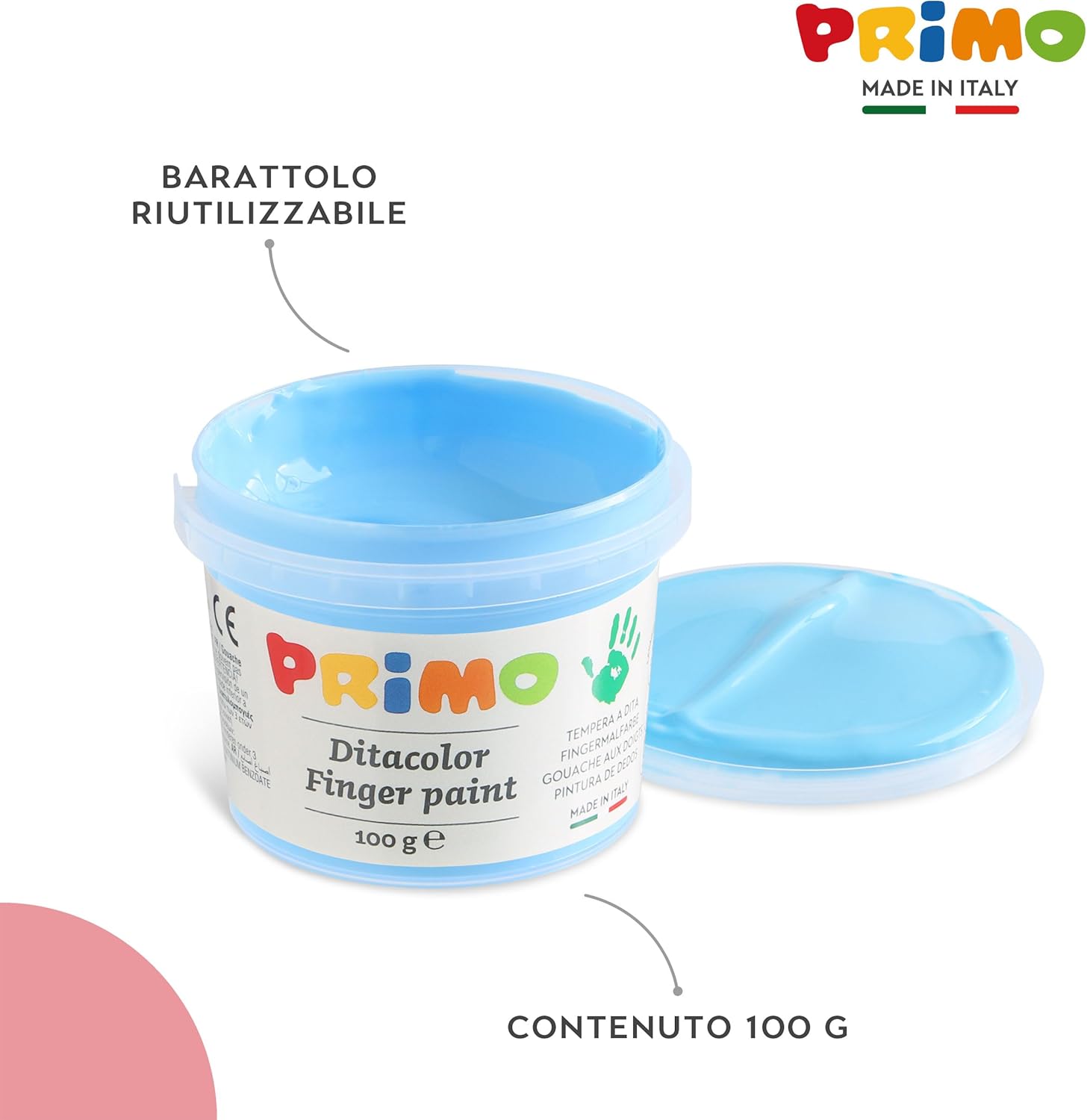 Detalle de PRIMO Valigetta Colori Bambini +2 Anni 100 g 6 Pastelli