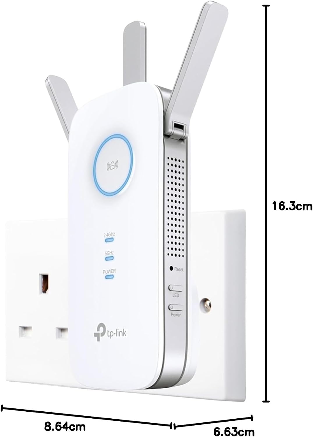 Detalle 2 de TP-Link RE550 AC1900 WiFi extender with Gigabit port