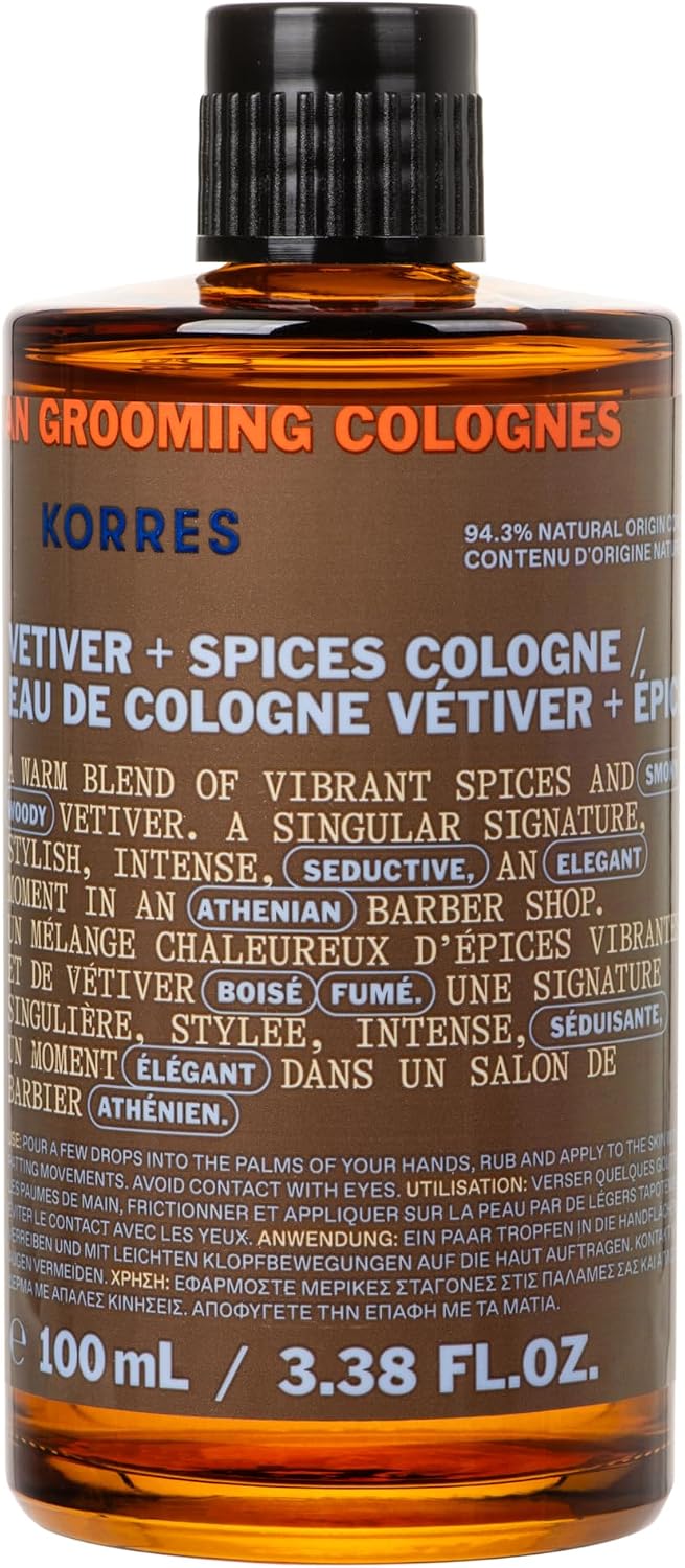 Detalle de KORRES ATHENIAN GROOMING – woda kolońska 100 ml z wetiwerią i nutami korzennymi