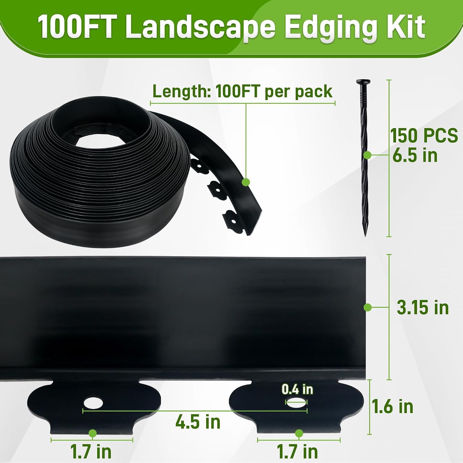 Thumbnail 1 de Quibbay plastic landscape edging, 100 ft