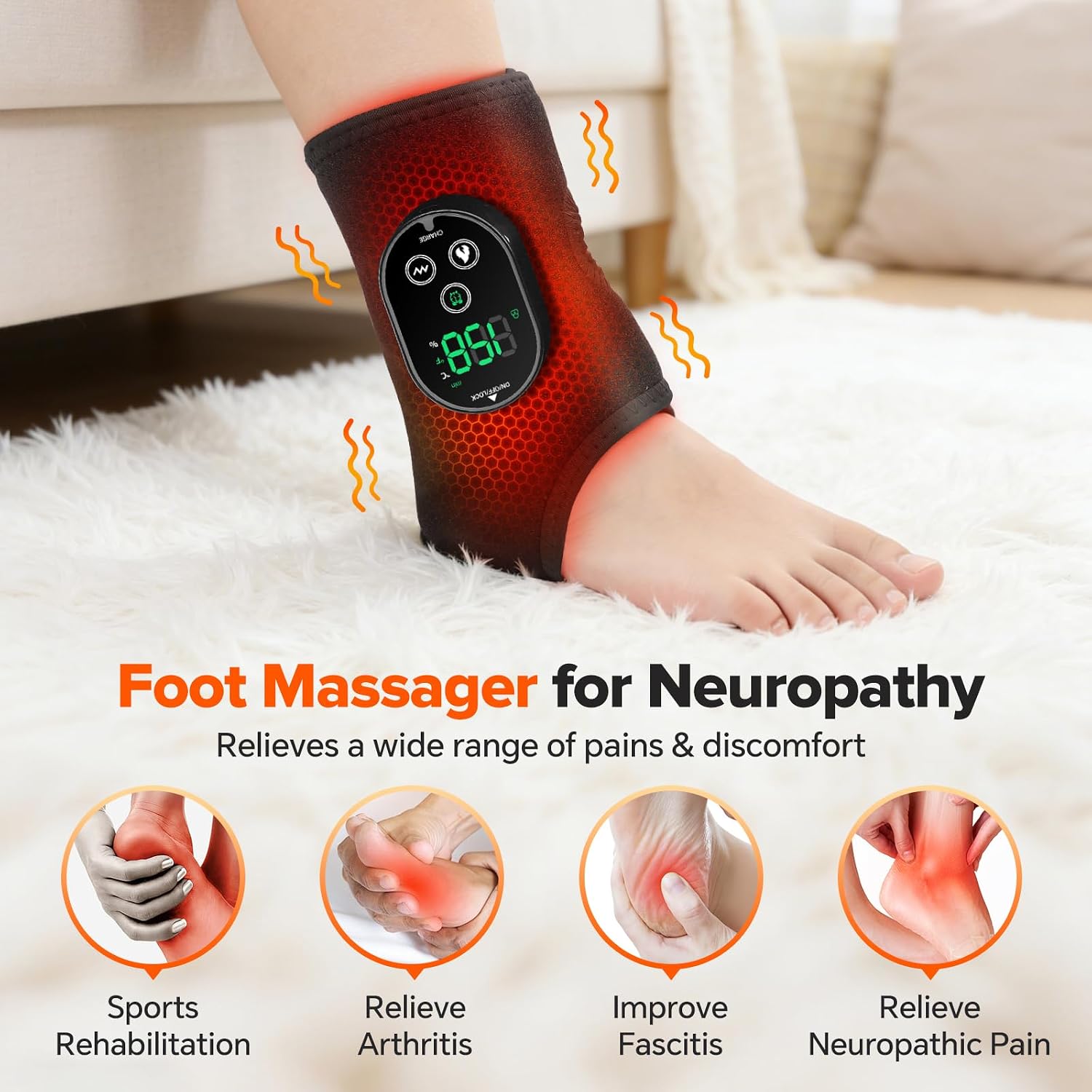 Detalle 2 de Neuropathy Foot Massager, 11.22-Inch Strap
