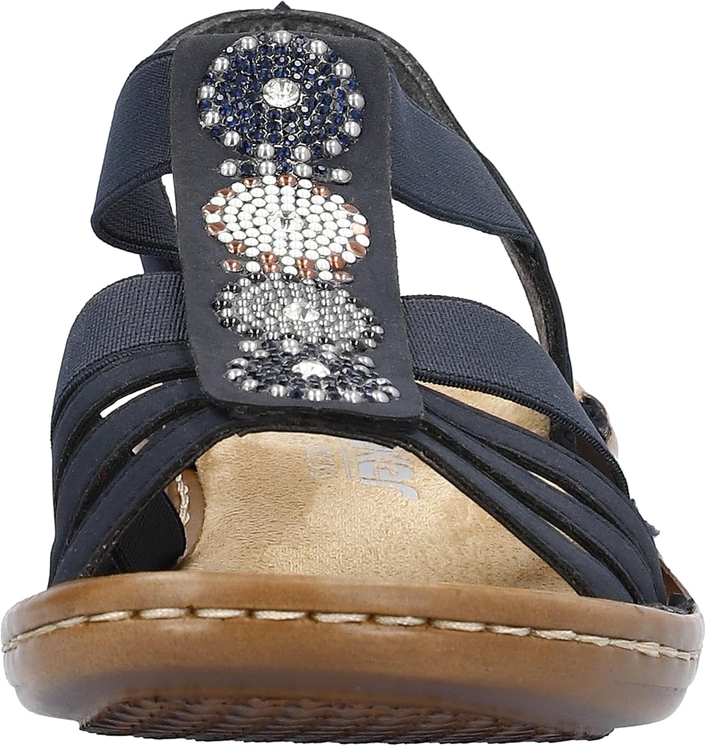 Detalle 2 de Rieker 608g9-45 Sandales Bout fermé Femme