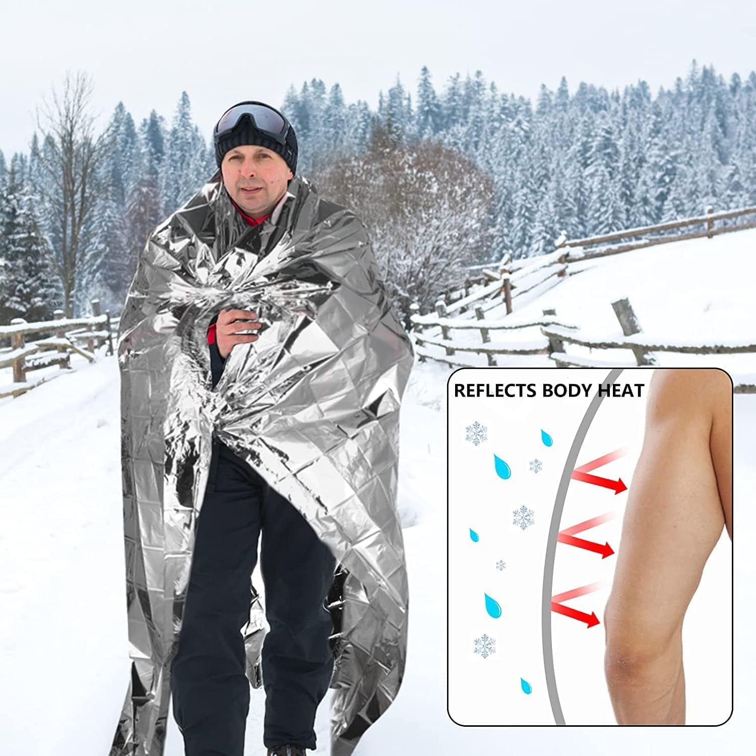 Thumbnail 1 de HONYAO Emergency Blankets 3pcs