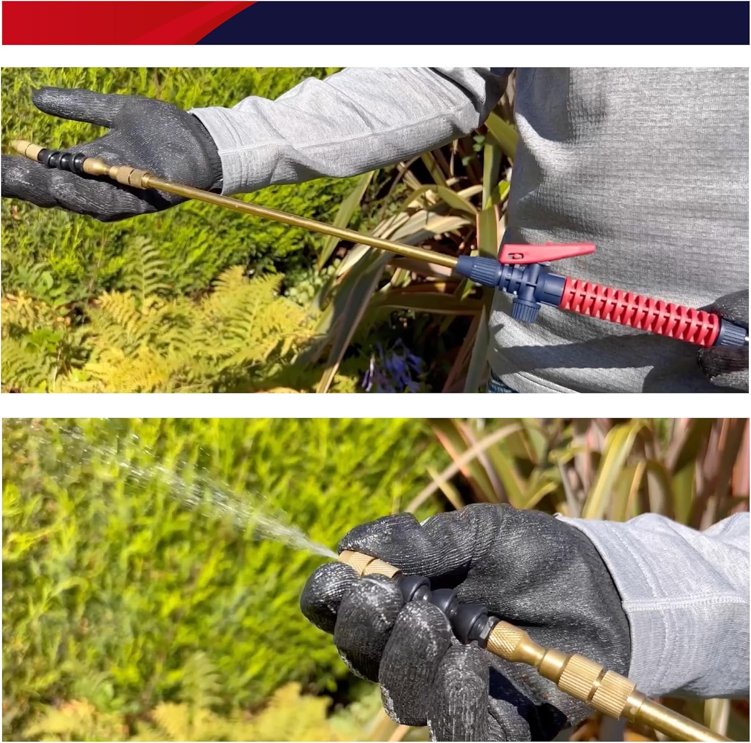 Detalle de Spear & Jackson BRASSWAND Telescopic Brass Water Wand for Pump Action Sprayers