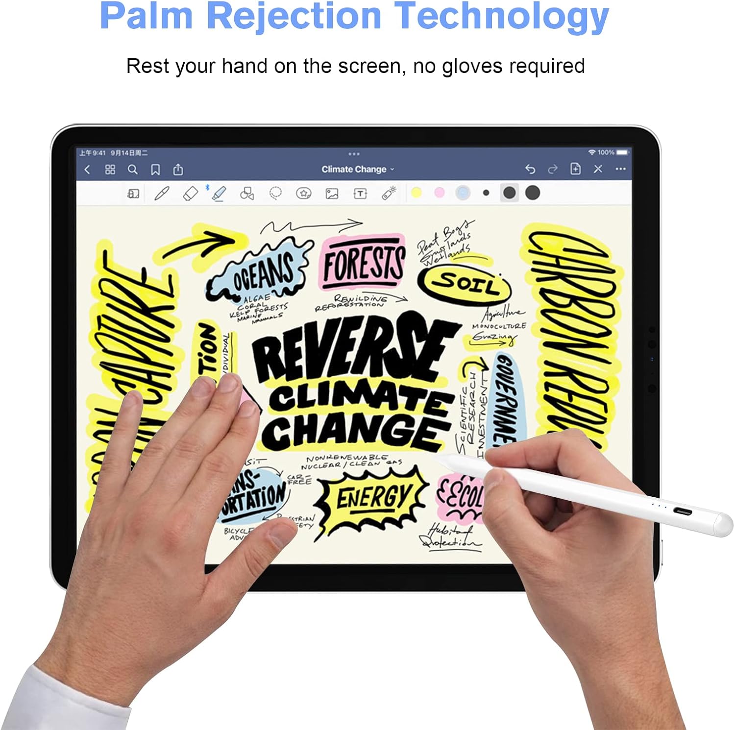 Thumbnail 3 de Lápiz Digital para iPad Pro 2021 ✏️, Rechazo de Palma