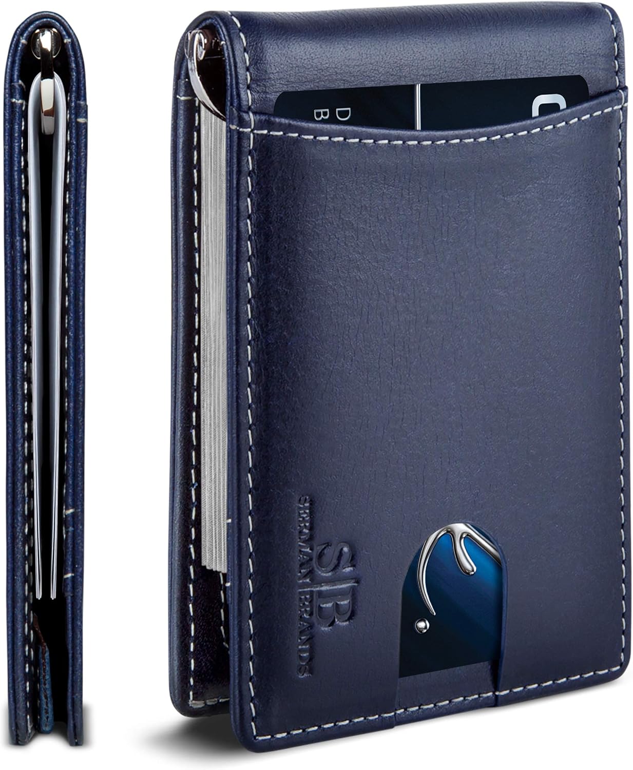 Detalle de SERMAN BRANDS RFID Blocking Slim Bifold Wallet