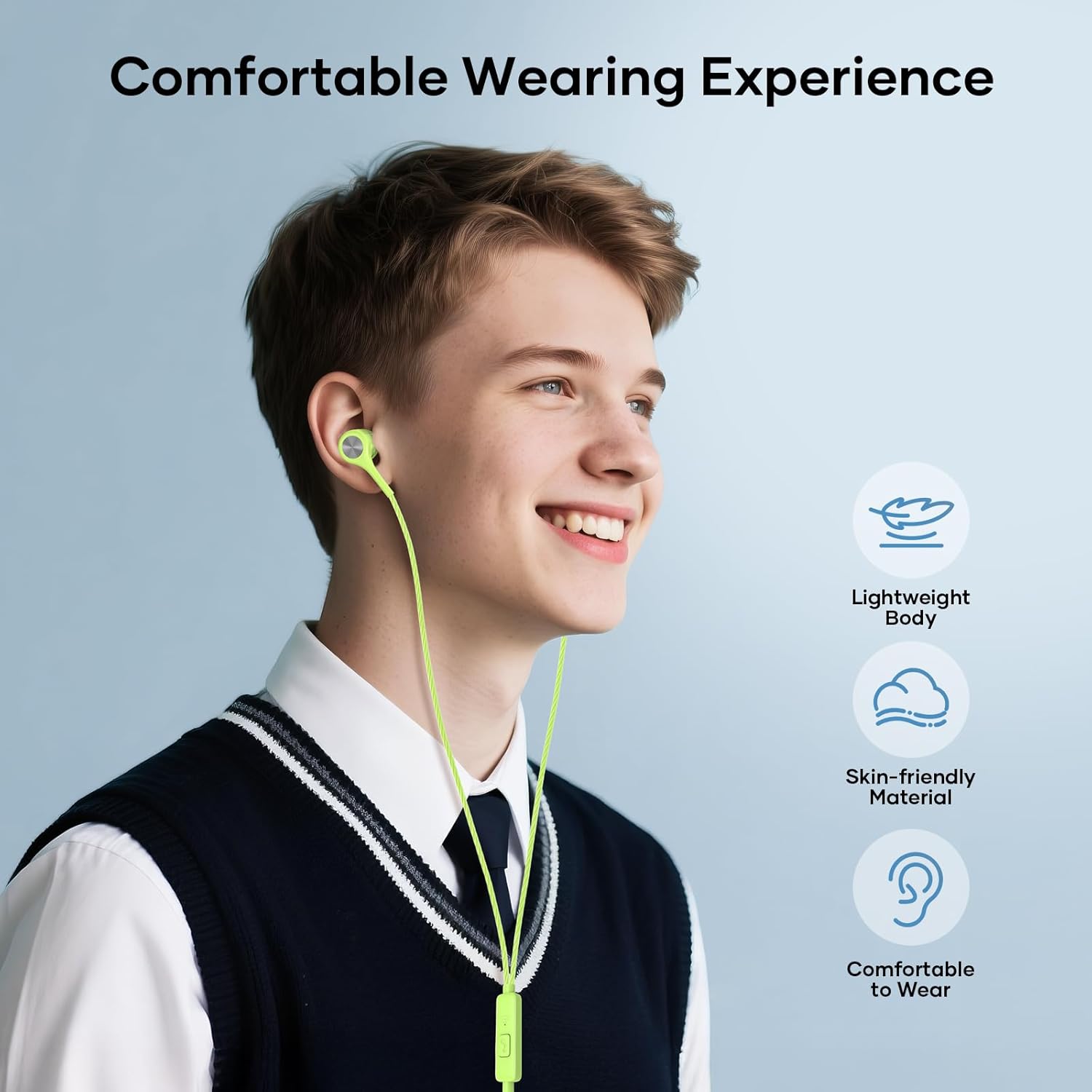 Thumbnail 5 de LWZCAM Wired Earbuds with Microphone (5-Pack) with Heavy Bass and Inline Controls