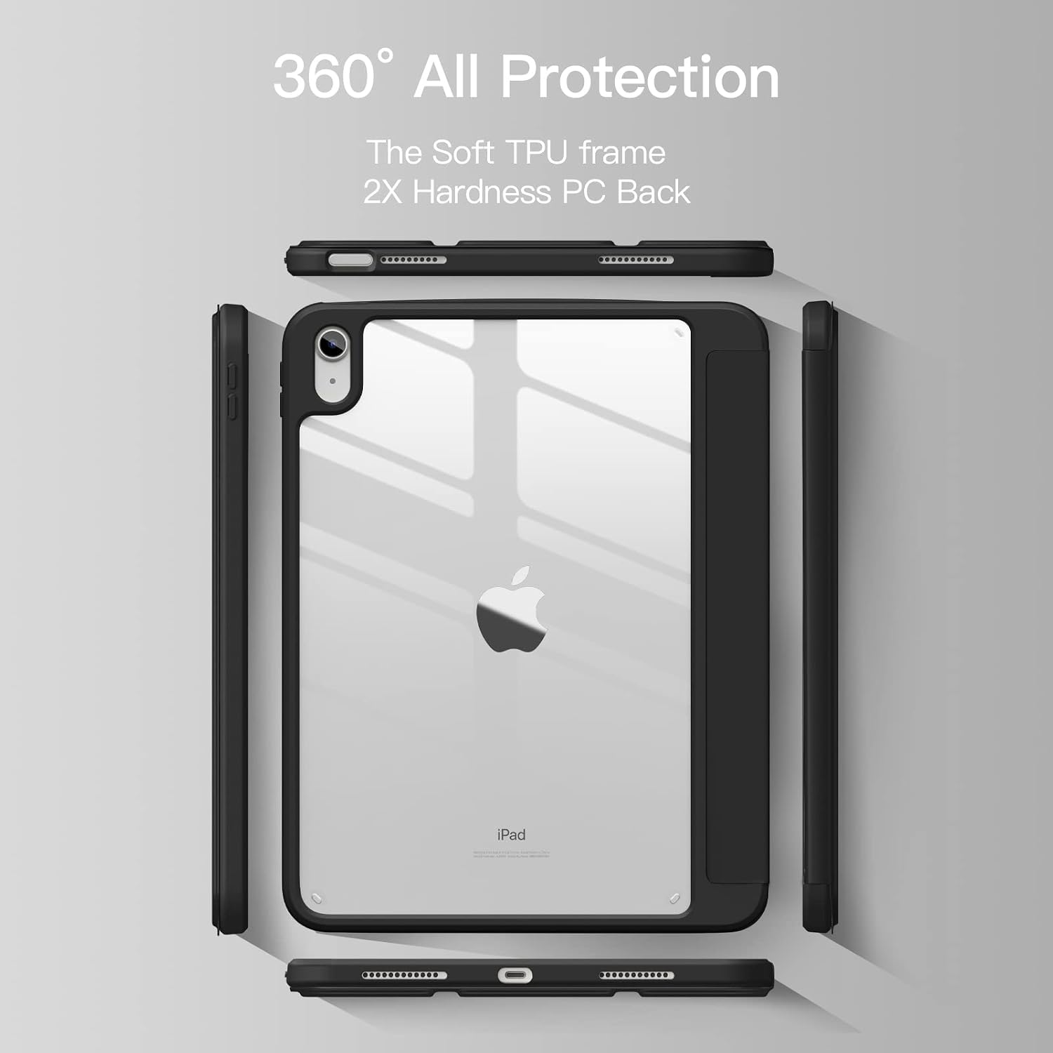 Thumbnail 5 de Vobafe Case for iPad A16 11th Gen 11-inch — clear PC folio