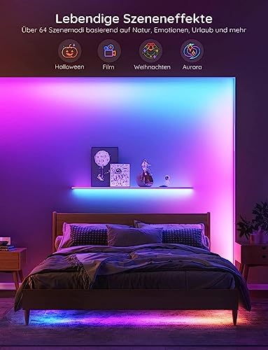 Thumbnail 4 de Govee LED Strip 5m RGBIC mit Alexa – vielseitige, sprachgesteuerte Lichtketten-Option
