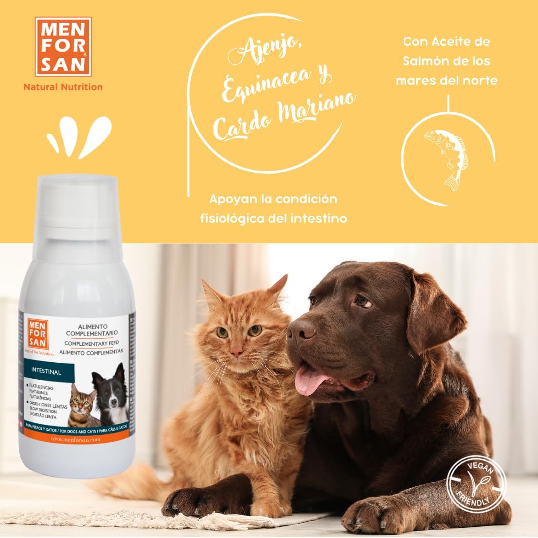 Thumbnail 2 de MENFORSAN Alimento complementare liquido per cani e gatti con problemi intestinali 120 ml