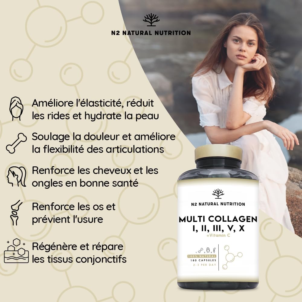 Detalle de N2 Natural Nutrition Multi CollagĂšne 1650 mg đ