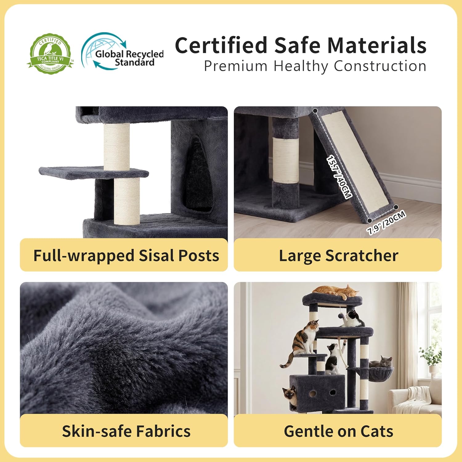 Detalle de Heybly Cat Tree HCT061G