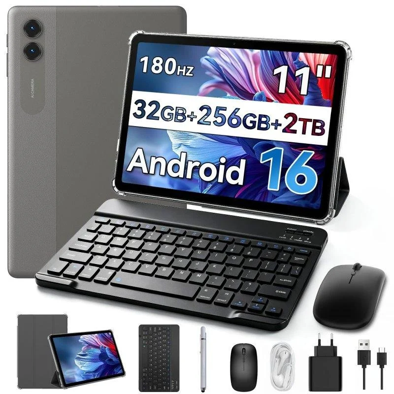 Detalle de ExcitPower T70: Tablet 2 en 1 con Teclado y Stylus, 11", 8 GB/256 GB Gris