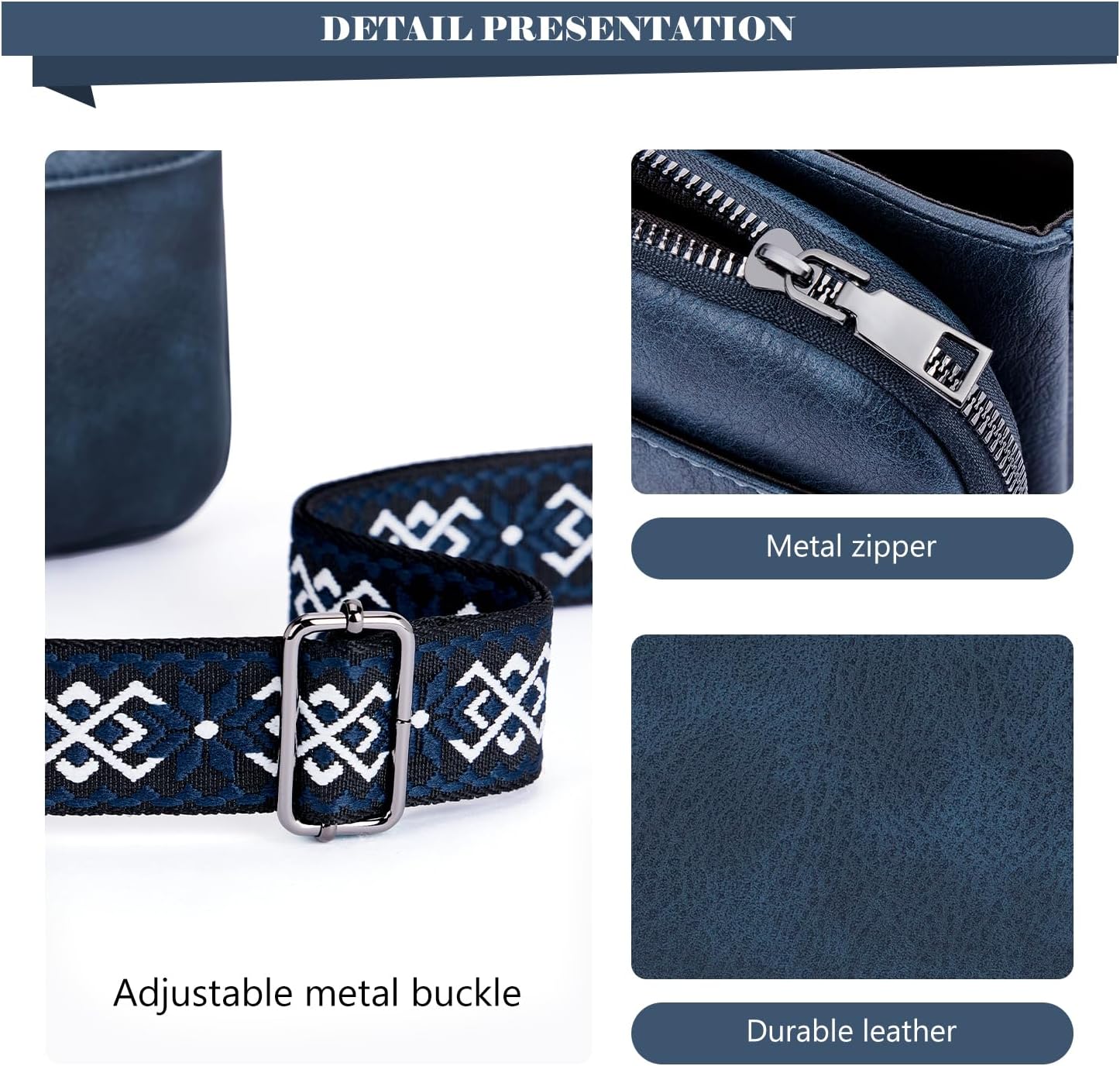 Thumbnail 6 de MUIIKOLA Small Phone Shoulder Bag: PU Leather Crossbody with RFID and Wide Adjustable Strap