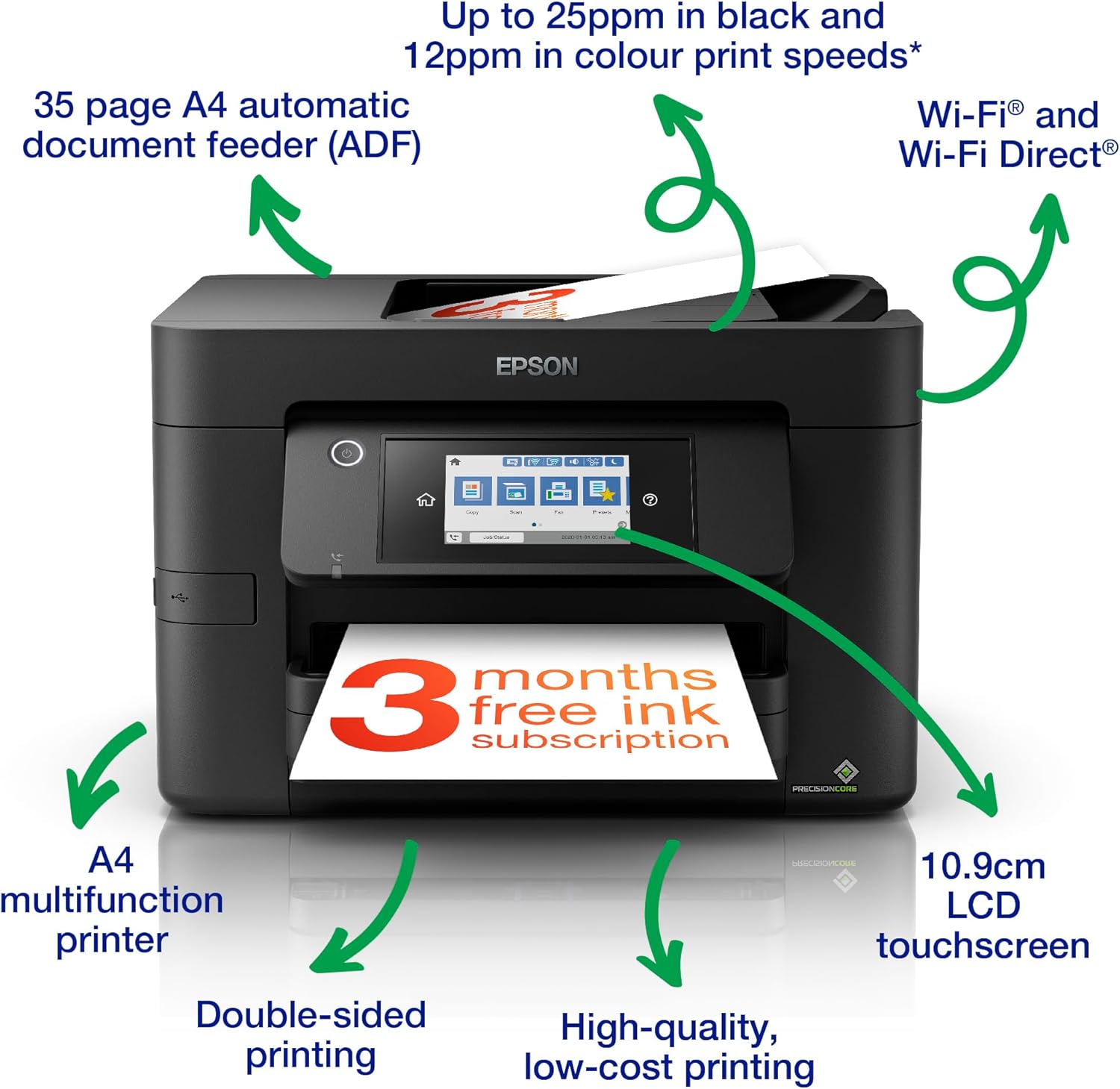 Thumbnail 1 de Epson WorkForce Pro WF-4820DWF A4 wireless multifunction inkjet printer