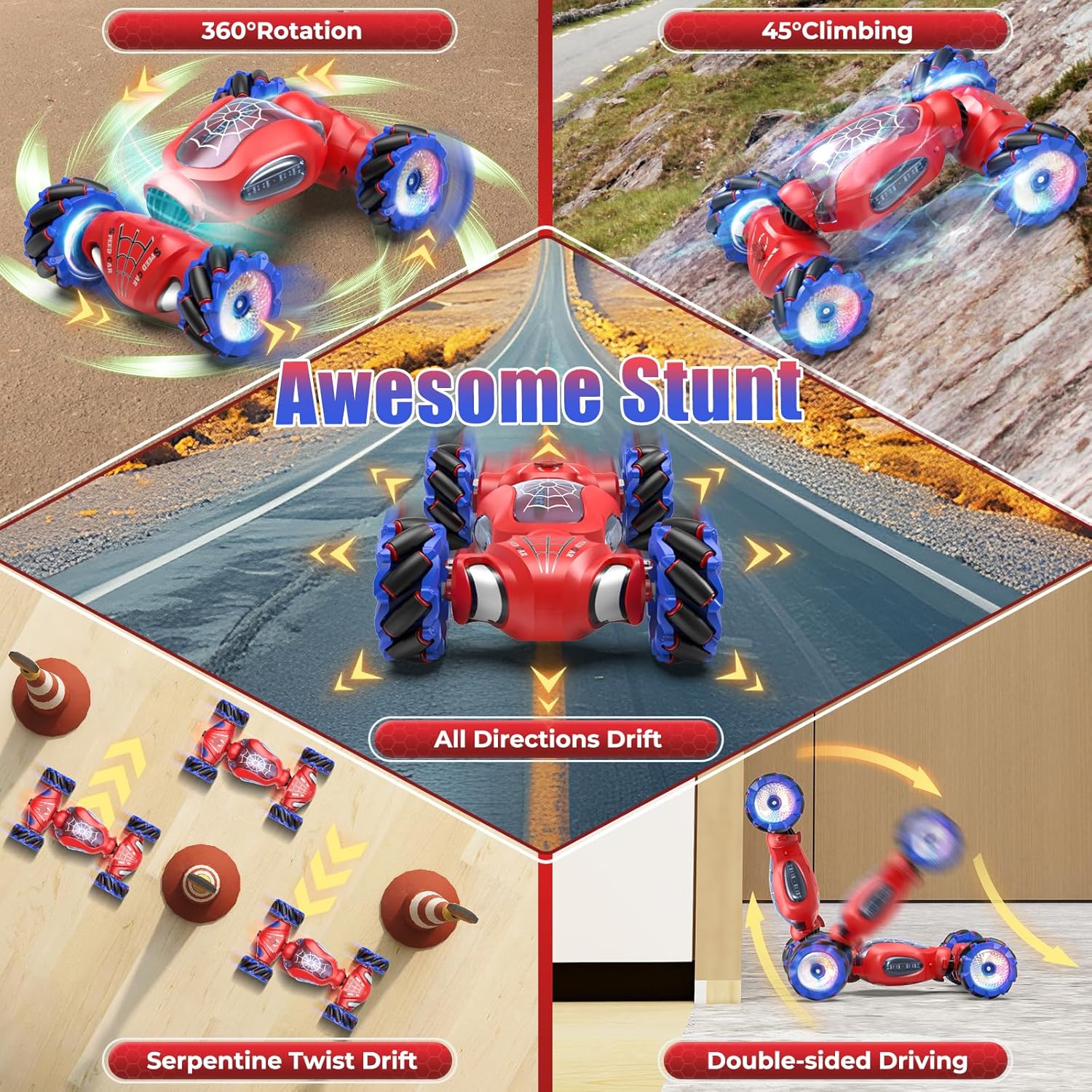Detalle de Fosgoit Spider RC Car 2.4 GHz for Kids