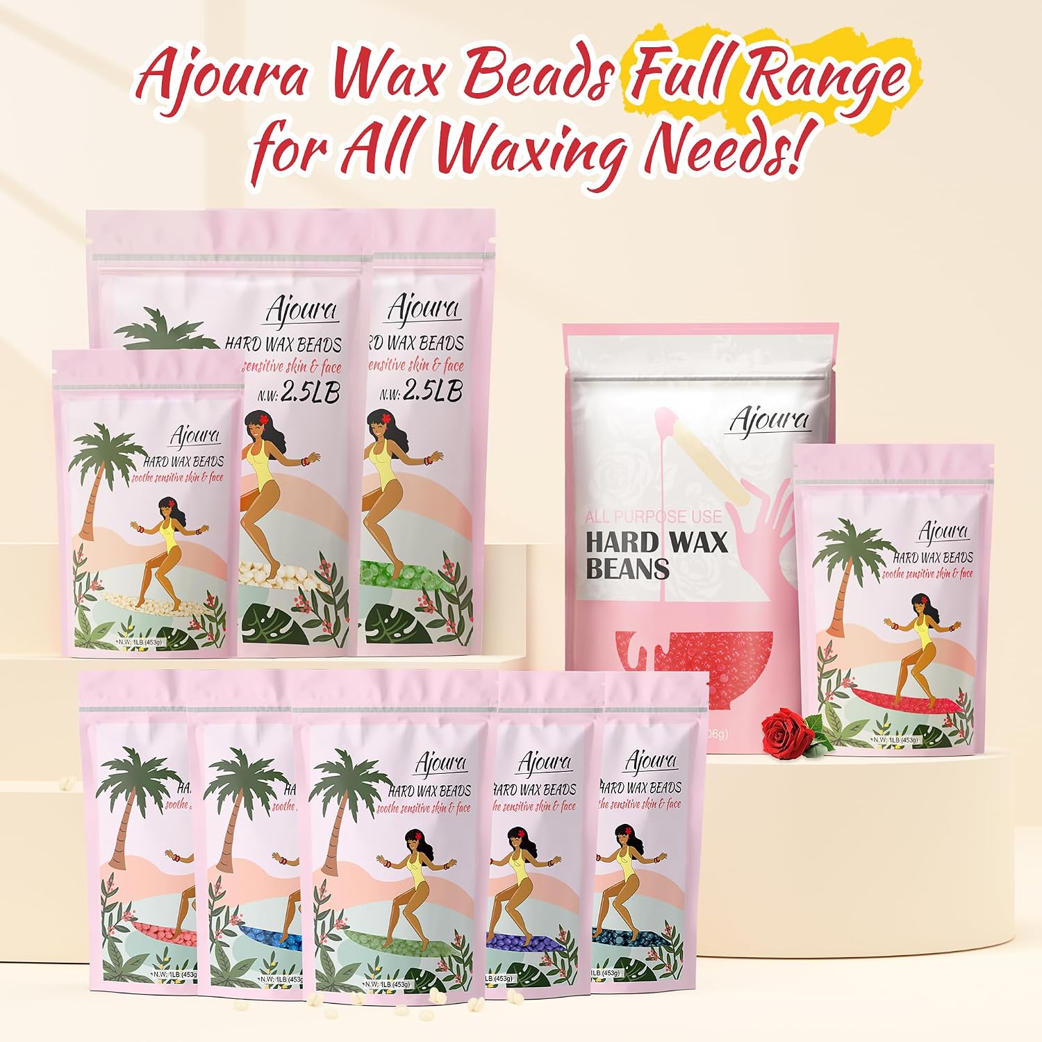 Thumbnail 6 de Ajoura 2.5 lb Wax Beads – Premium Hard Wax for Sensitive Skin