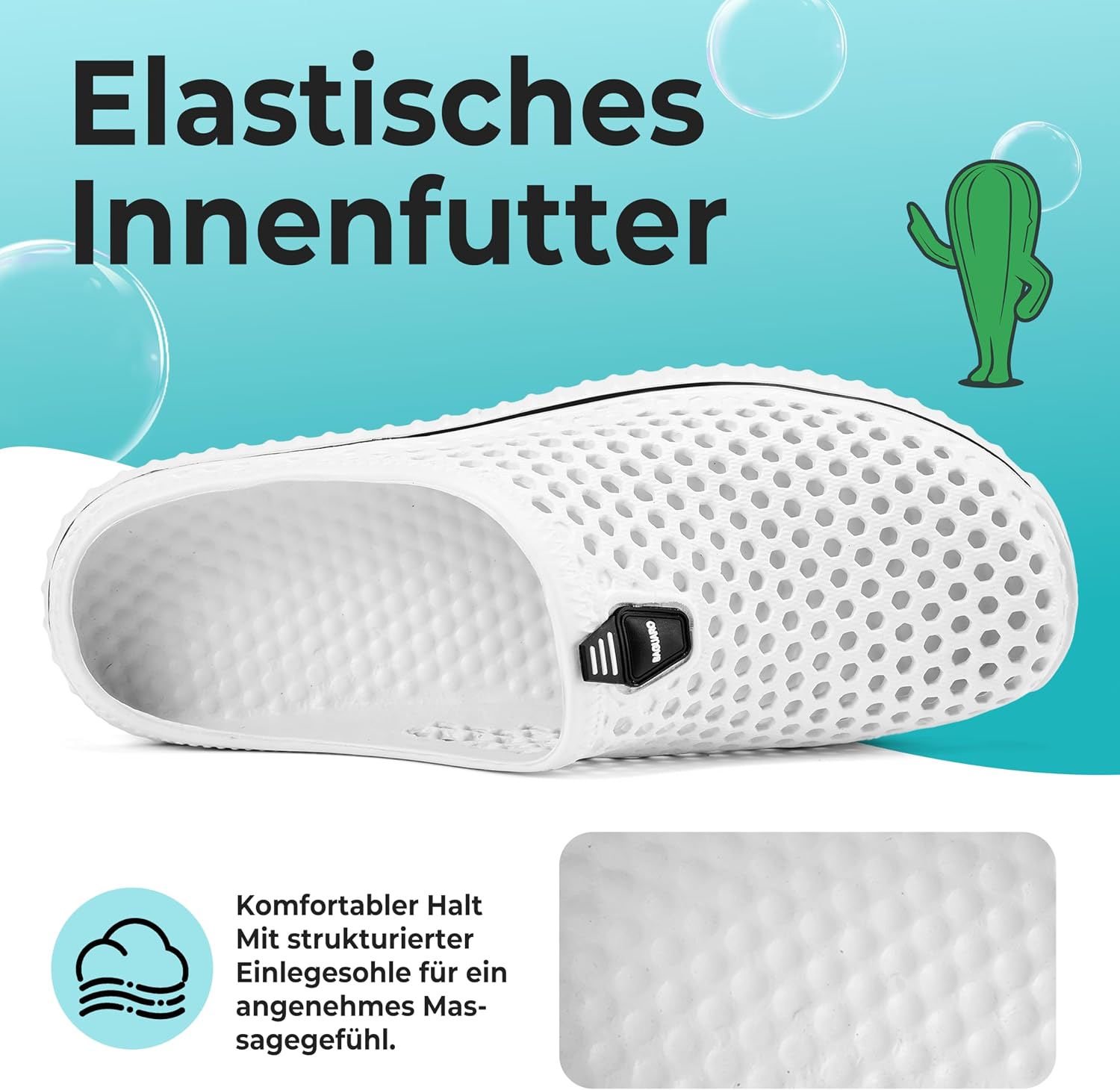 Thumbnail 3 de SAGUARO Clogs Hausschuhe für Herren & Damen – atmungsaktive Aqua-Slipper aus EVA, Gr. 36–45