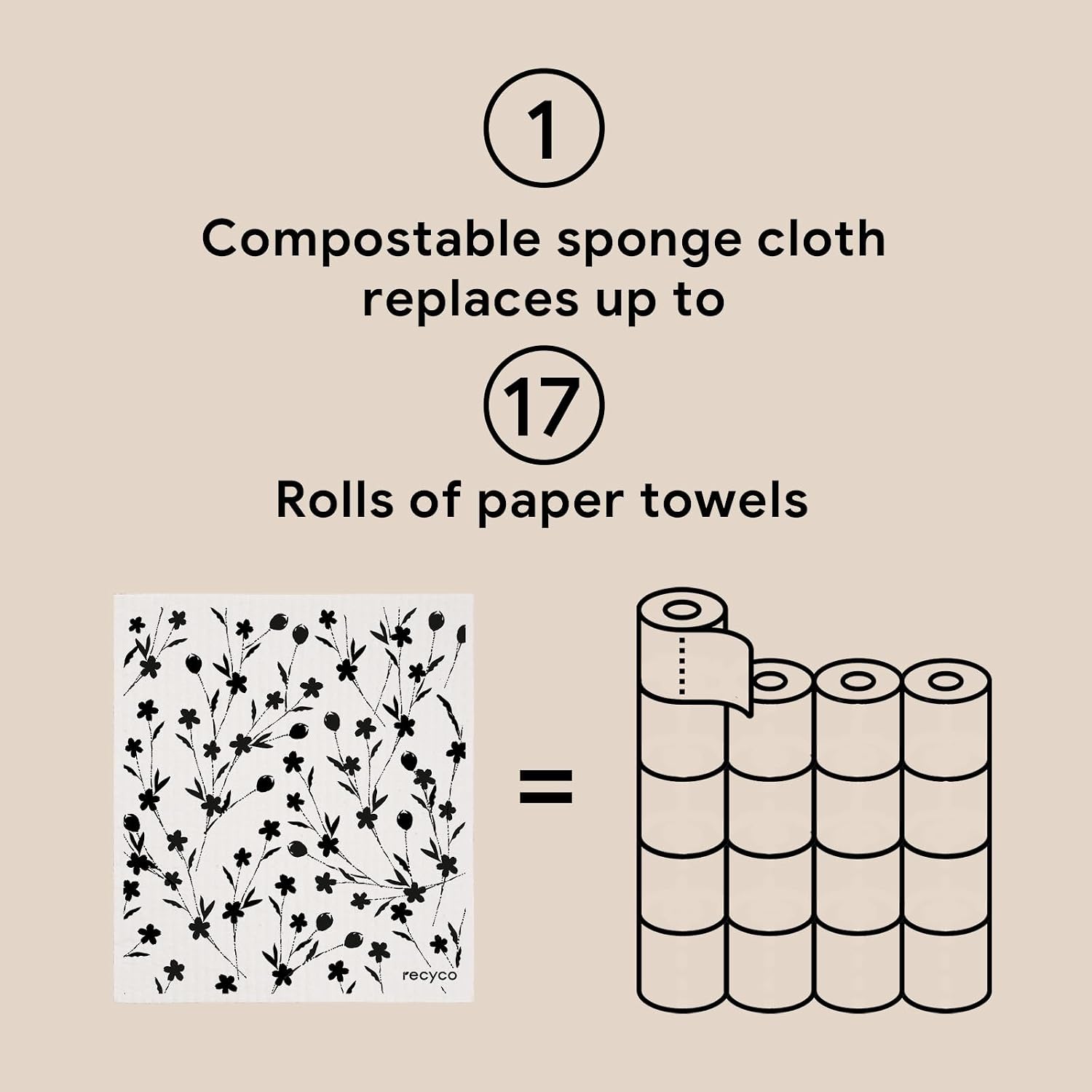 Thumbnail 6 de RECYCO 5-Pack Geometric Dishcloths