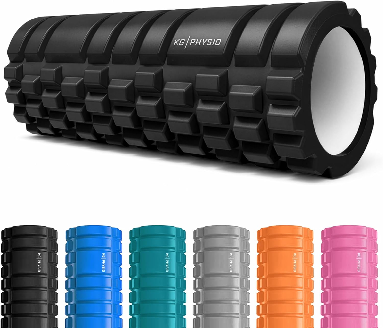 KG Physio Foam Roller rullo massaggio muscolare per gambe, schiena e braccia (33x12 cm)