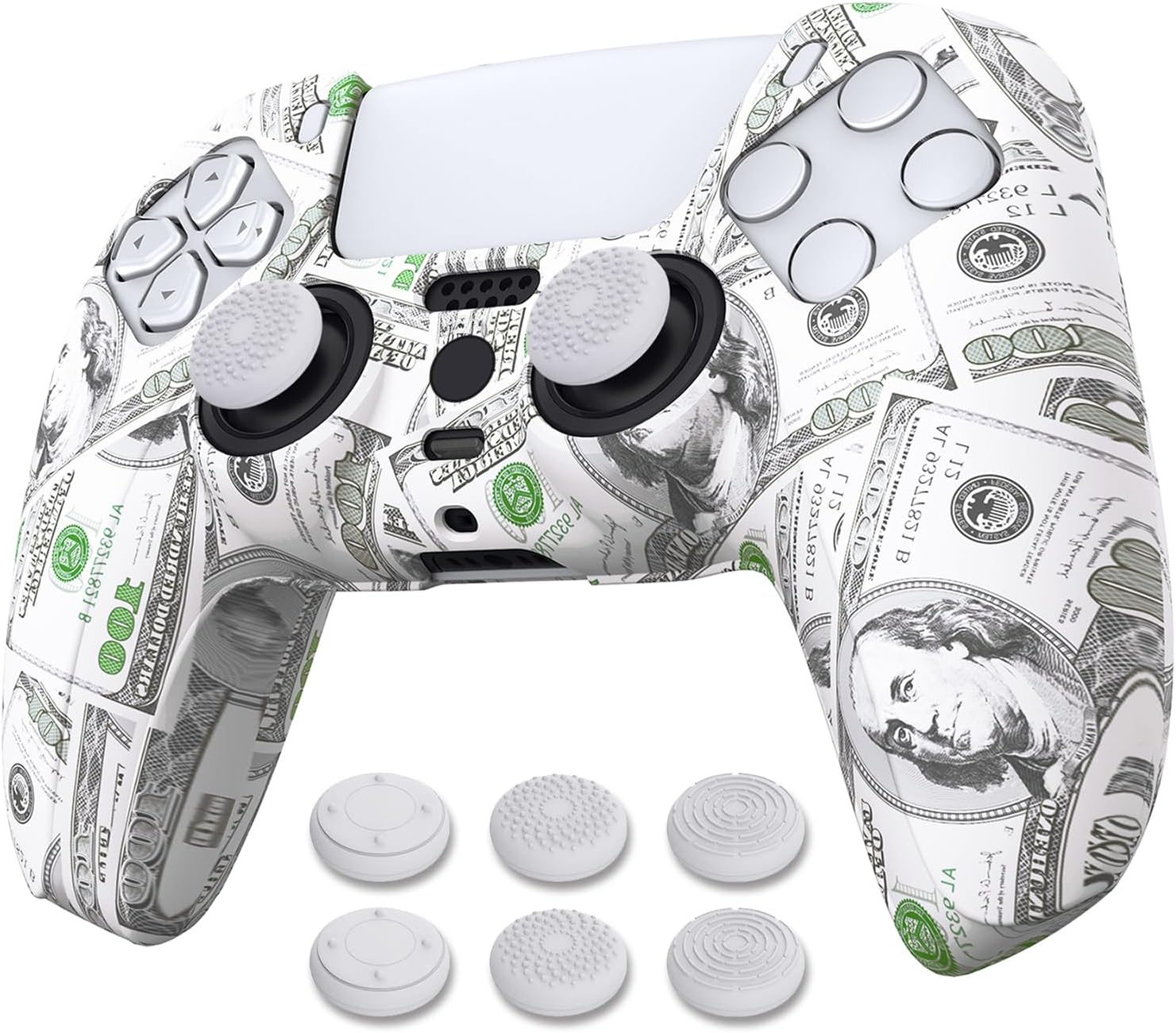 Thumbnail 6 de PlayVital PS5 controller skin with 6 grips