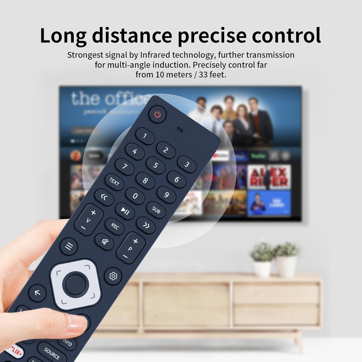 Thumbnail 5 de TCNOUMT Voice Replacement Remote Control for Nokia SMART TV 5800A