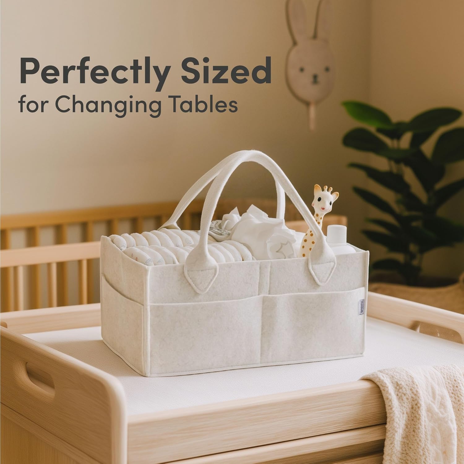 Thumbnail 2 de PUTSKA Windelkorb Organizer – flexibler Aufbewahrungskorb fürs Wickeltisch- und Babyzimmer