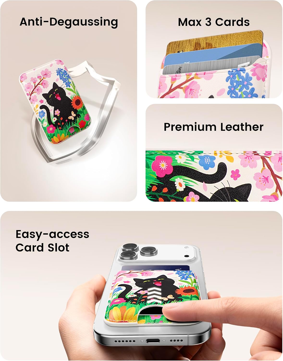 Thumbnail 4 de KPNEOL MagSafe Wallet for iPhone 3-Card