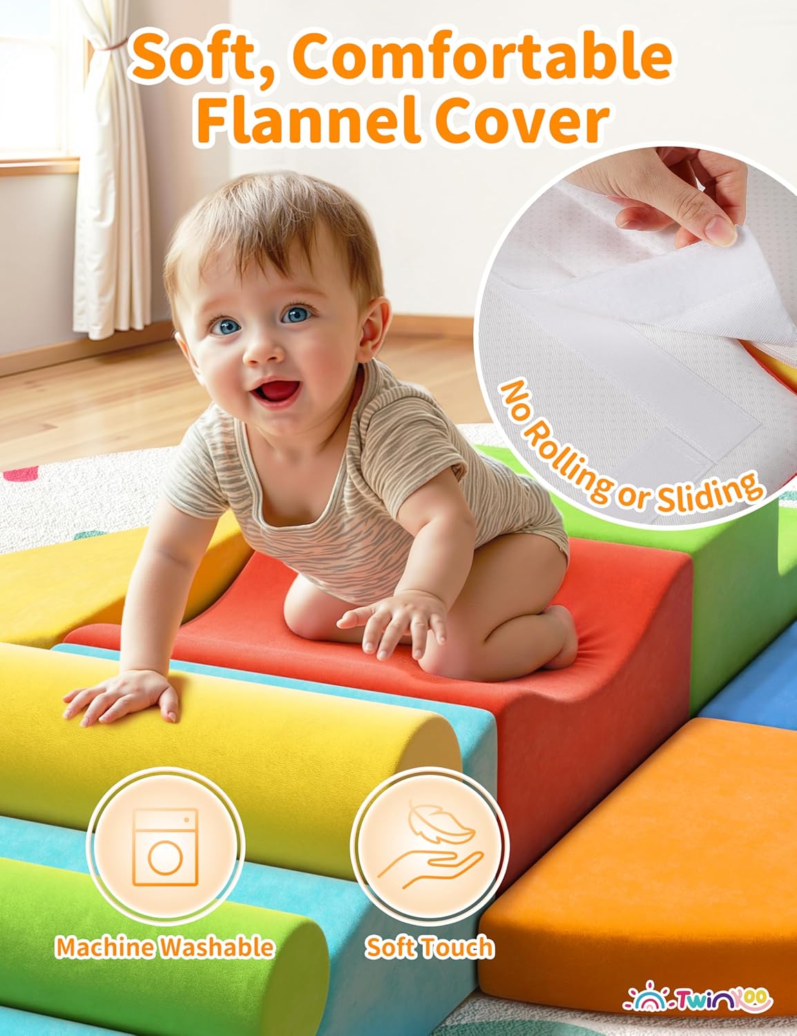 Detalle 2 de Twinkoo Extra Large Foam Climbing Set 8
