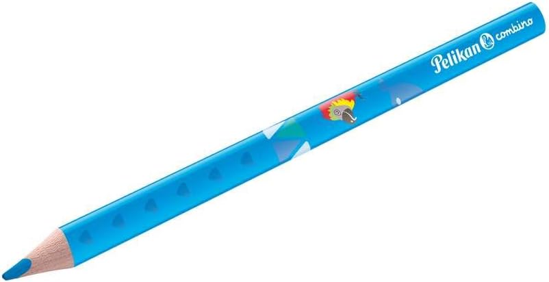 Detalle de Pelikan Jumbo Combino Buntstifte – 12 Stück, dreikantig, mit Tiermotiven