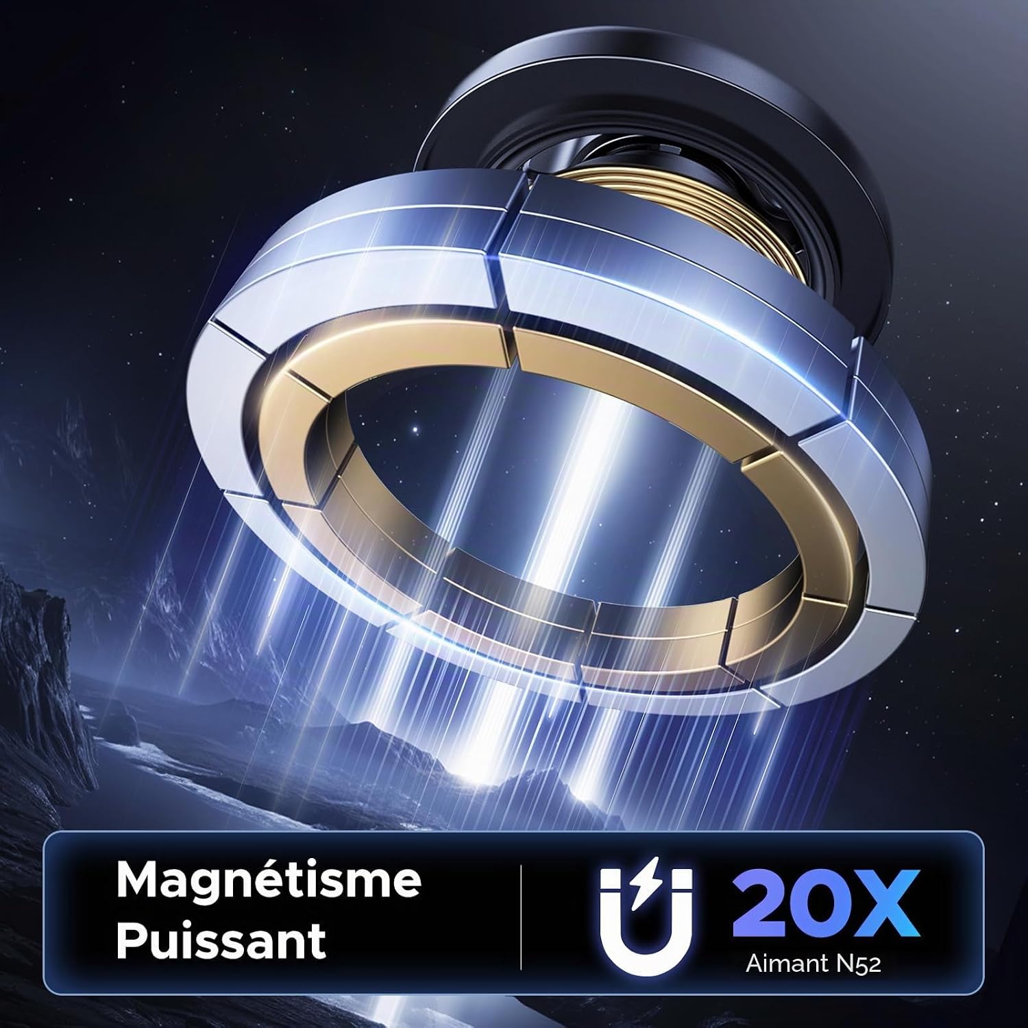 Thumbnail 1 de UGREEN Support Téléphone Voiture Magnétique pour MagSafe – fixation fiable et rotation à 360°