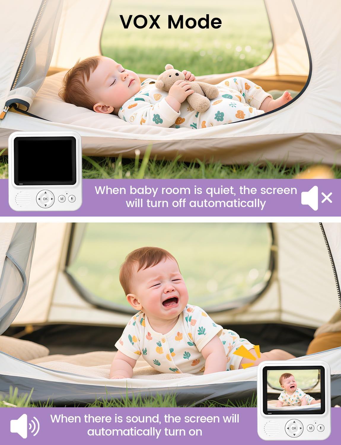 Thumbnail 5 de Baby Monitor with Camera and Audio 300m Range