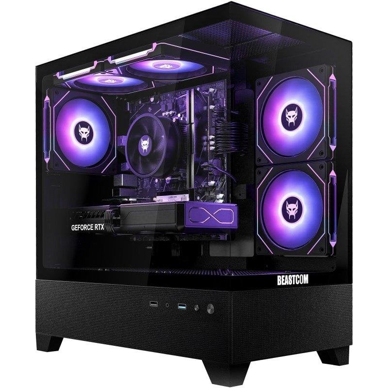 Detalle de BEASTCOM Q5: PC de alto rendimiento con Ryzen 9 5900X, 32 GB y 1 TB NVMe para gaming y trabajo exigente