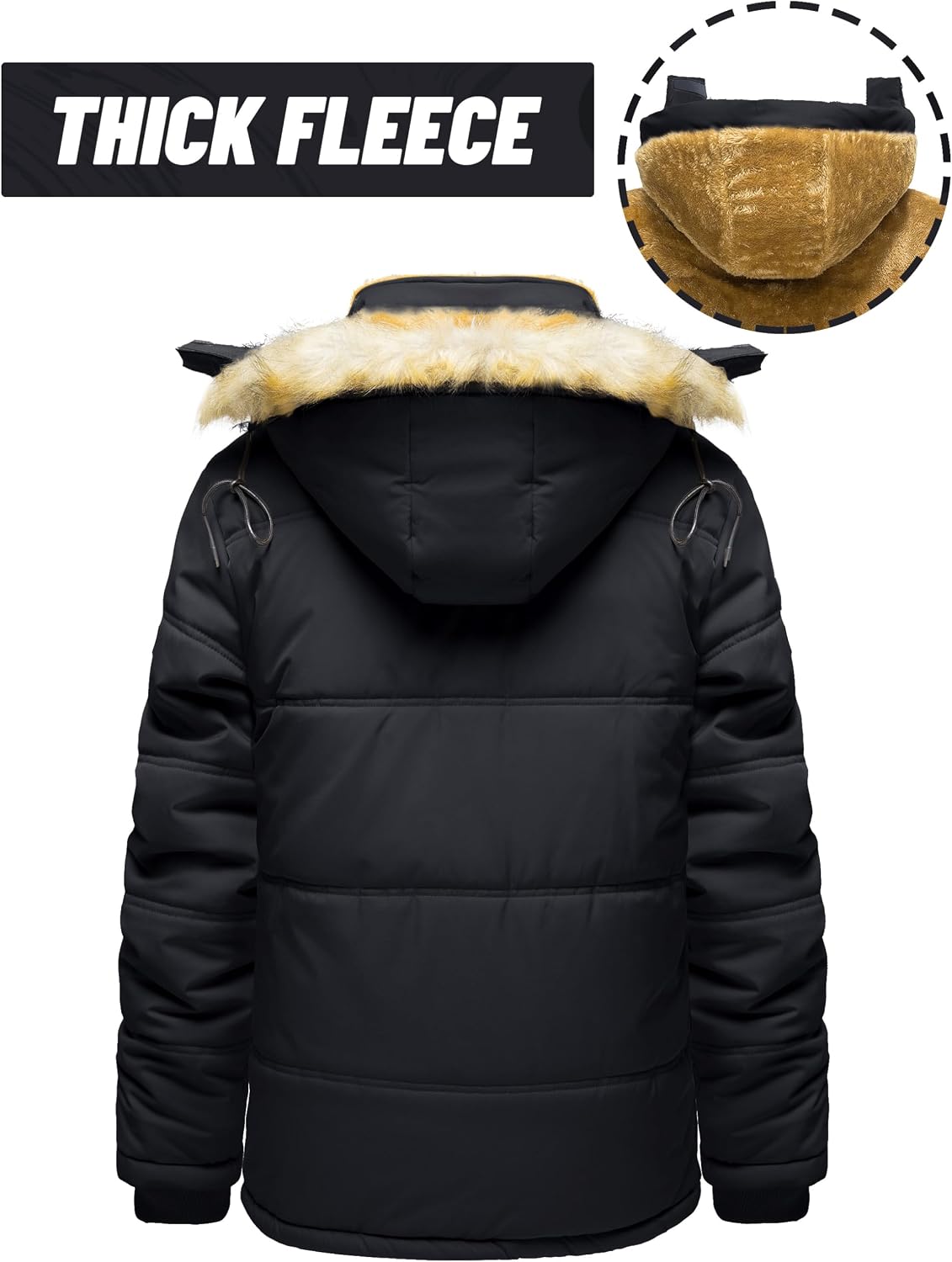 Detalle de TACVASEN Men's Winter Jacket