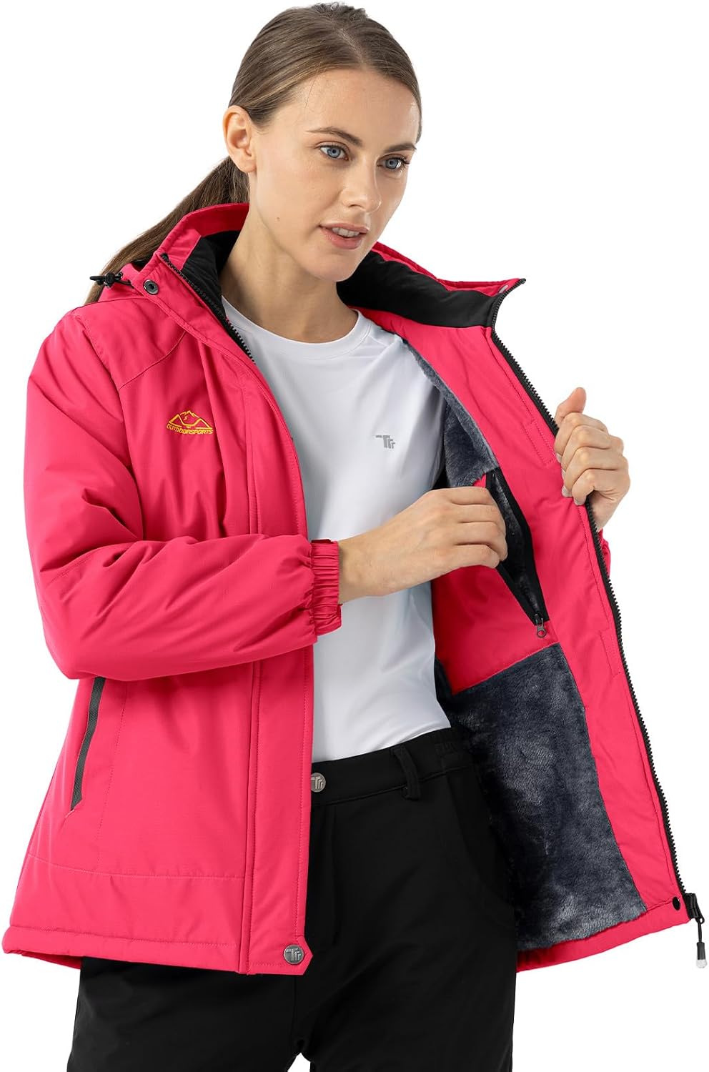 Detalle 2 de YSENTO Womens Waterproof Winter Jacket