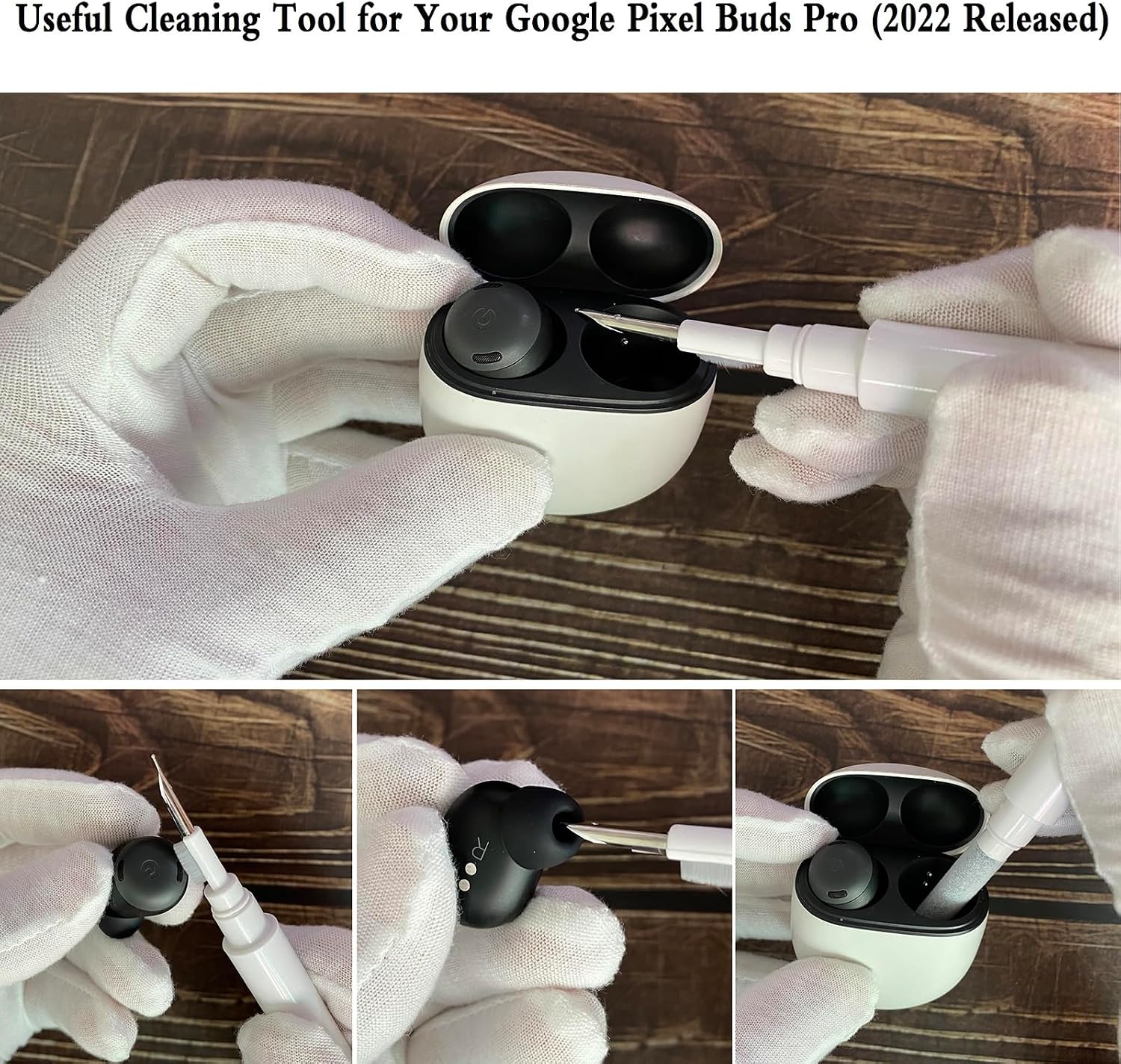 Detalle de Olytop Google Pixel Buds Pro 2/Pro用ケースカバー ロック機構・カラビナ付き ブラック