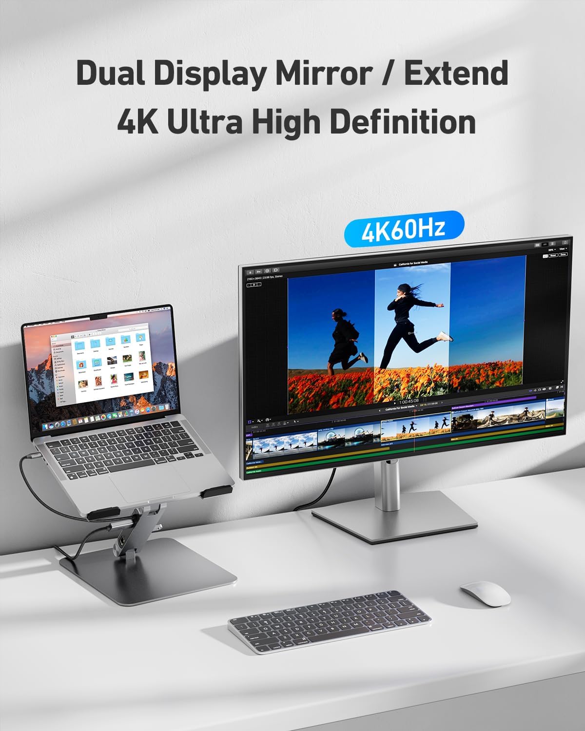 Thumbnail 2 de BENFEI Laptop Ständer mit 100W Dockingstation
