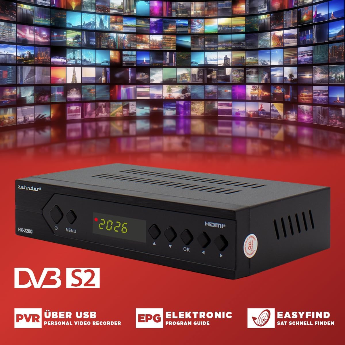 Thumbnail 3 de Zehnder HX 2200 Sat Receiver 1080P