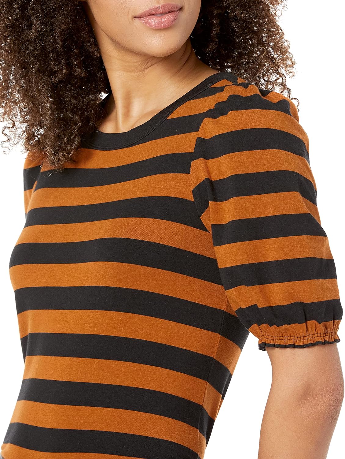 Detalle de Amazon Essentials Women's Regular-Fit Puff Short-Sleeve Crewneck T-Shirt