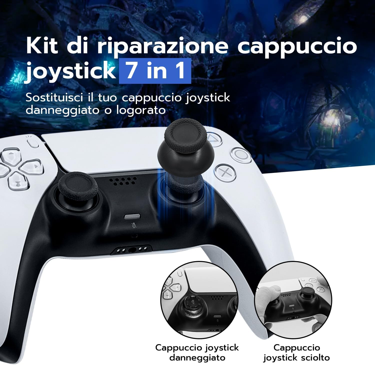 Detalle 2 de Mcbazel Levette Analogiche per PS5 Joystick