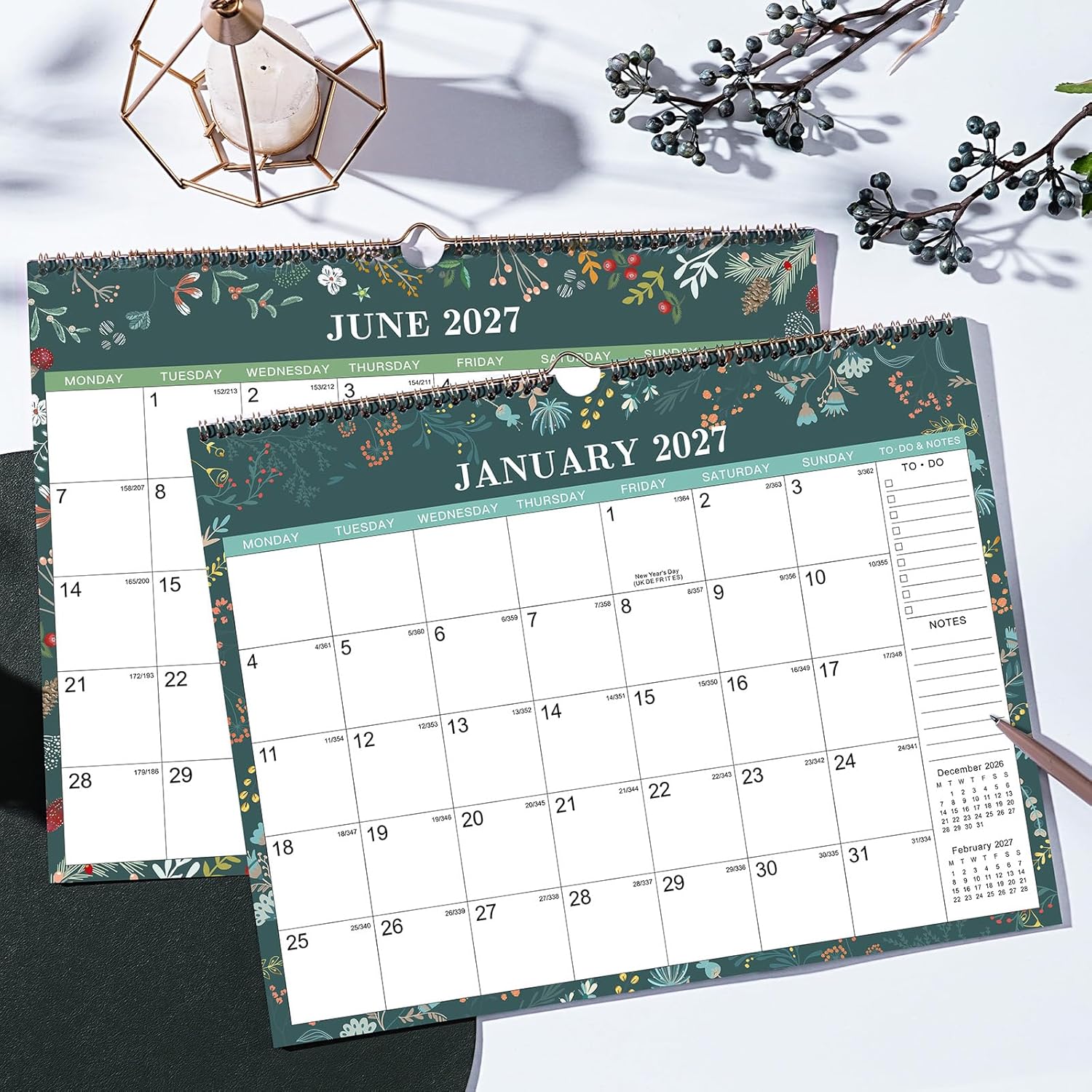 Thumbnail 6 de 2026-2027 Calendar - Wall Calendar (July 2026–December 2027) with 18 Months, 37 x 29 cm