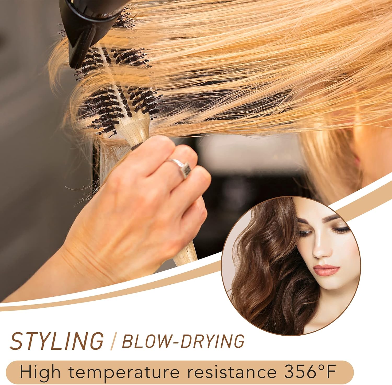 Detalle 2 de BESTOOL Brosse ronde 28 mm pour brushing 💇♀