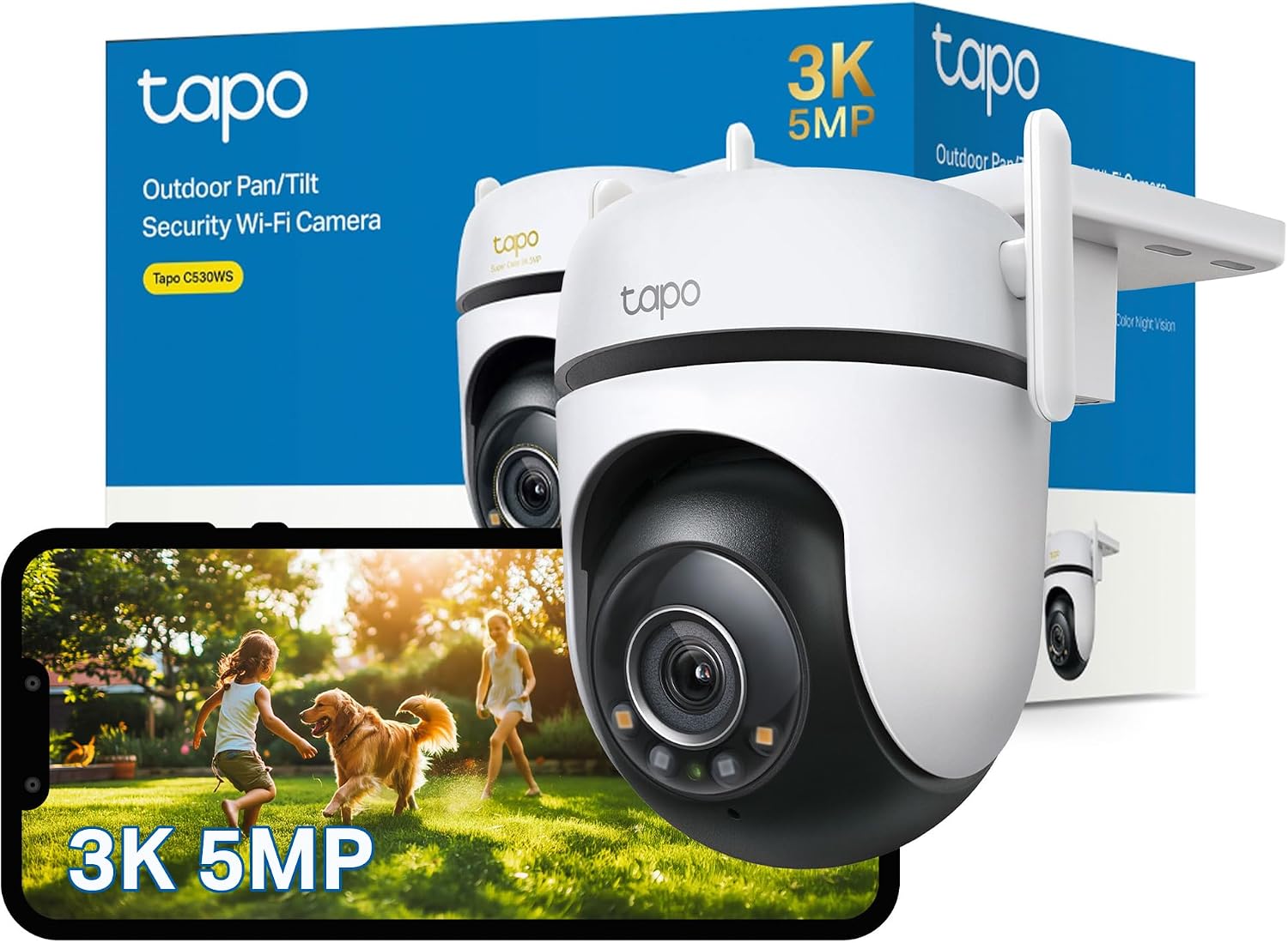 Thumbnail 2 de Tapo C500: Cámara de Vigilancia Exterior 360° 1080p con Detección de Movimiento y Audio Bidireccional