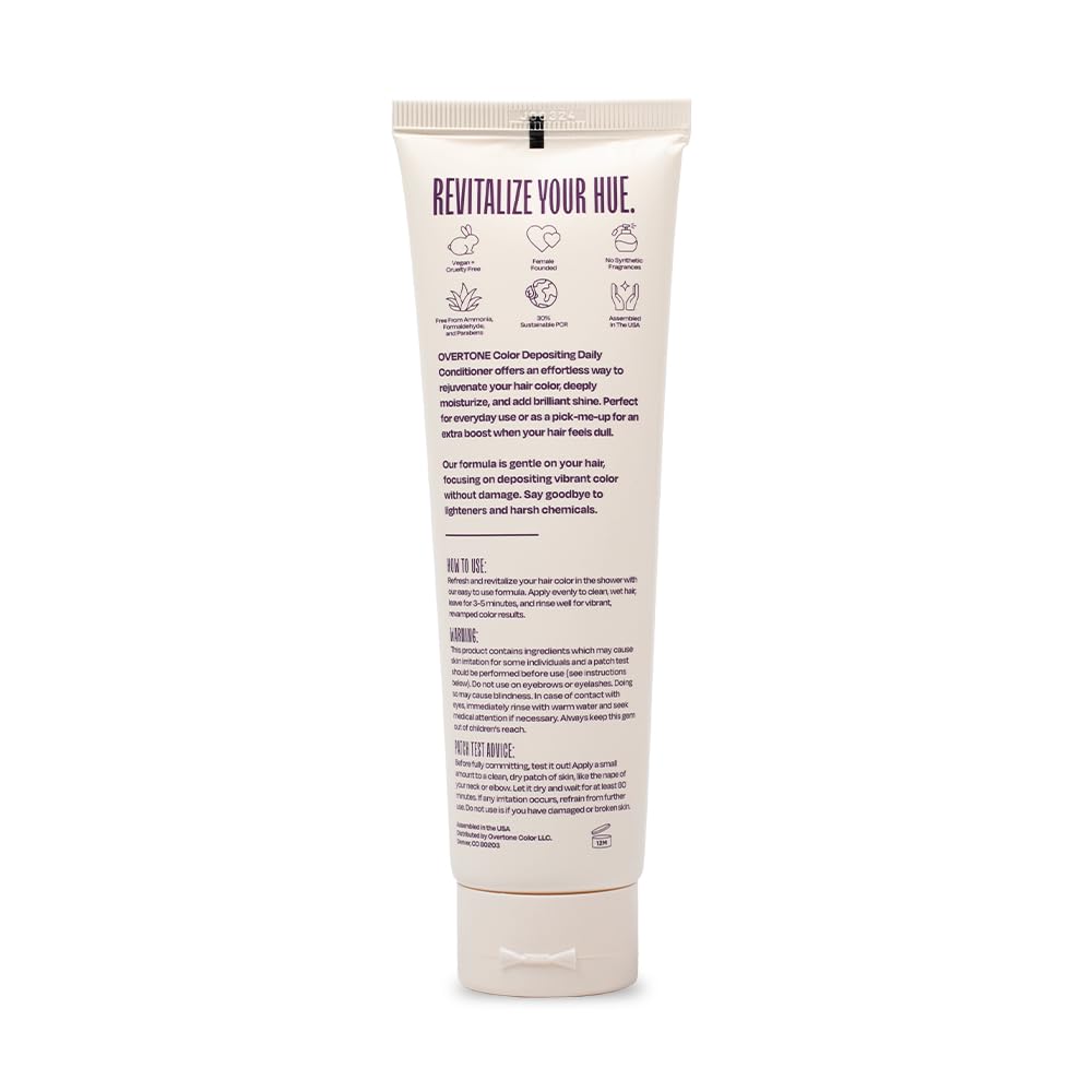 Detalle 2 de Overtone Daily Color Depositing Conditioner - Royal Plum for Brown Hair