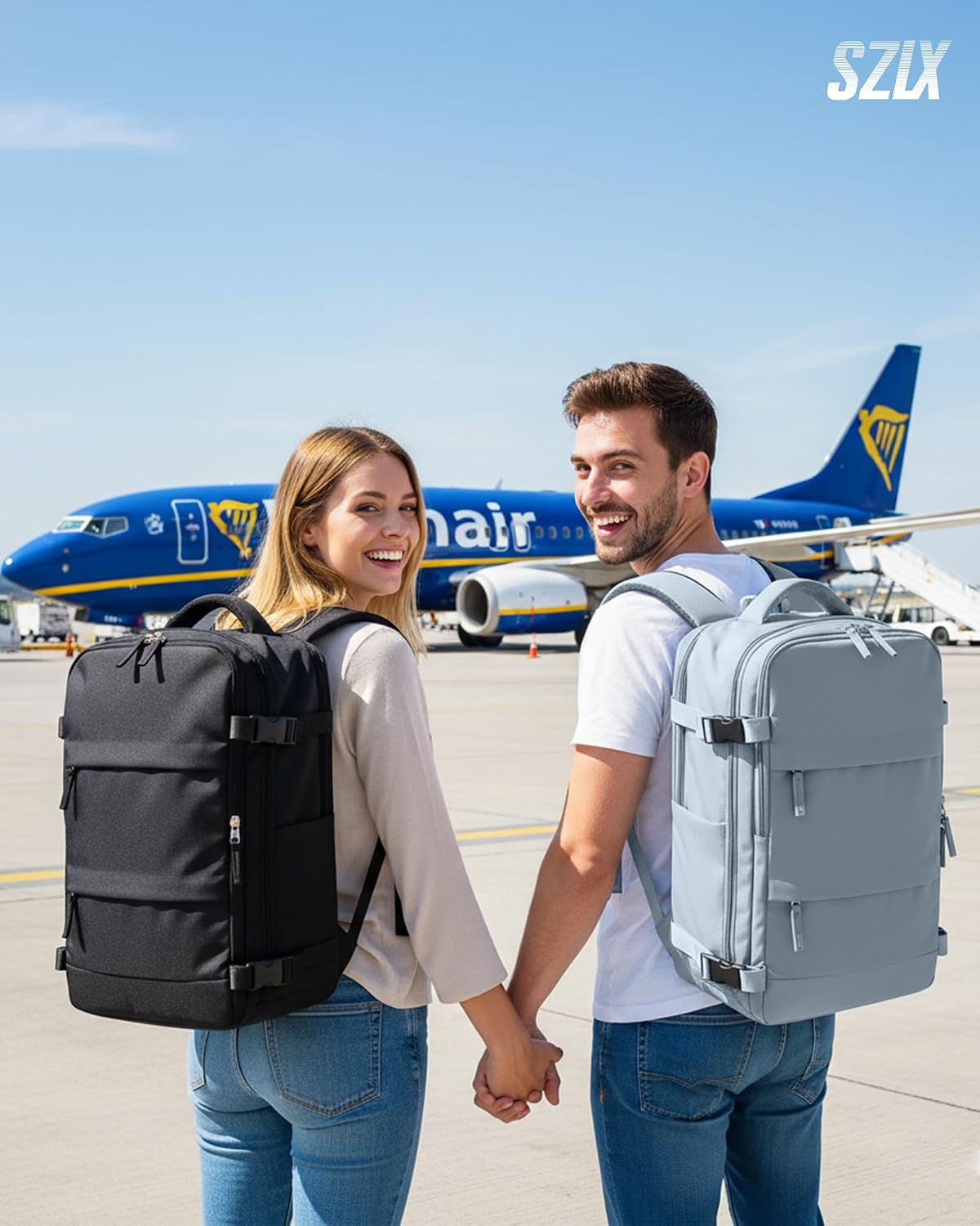 Thumbnail 1 de SZLX Vacuum Backpack Travel Bag with Pump – 40x30x20 cm Cabin-Friendly, with Built-In Vacuum Pump