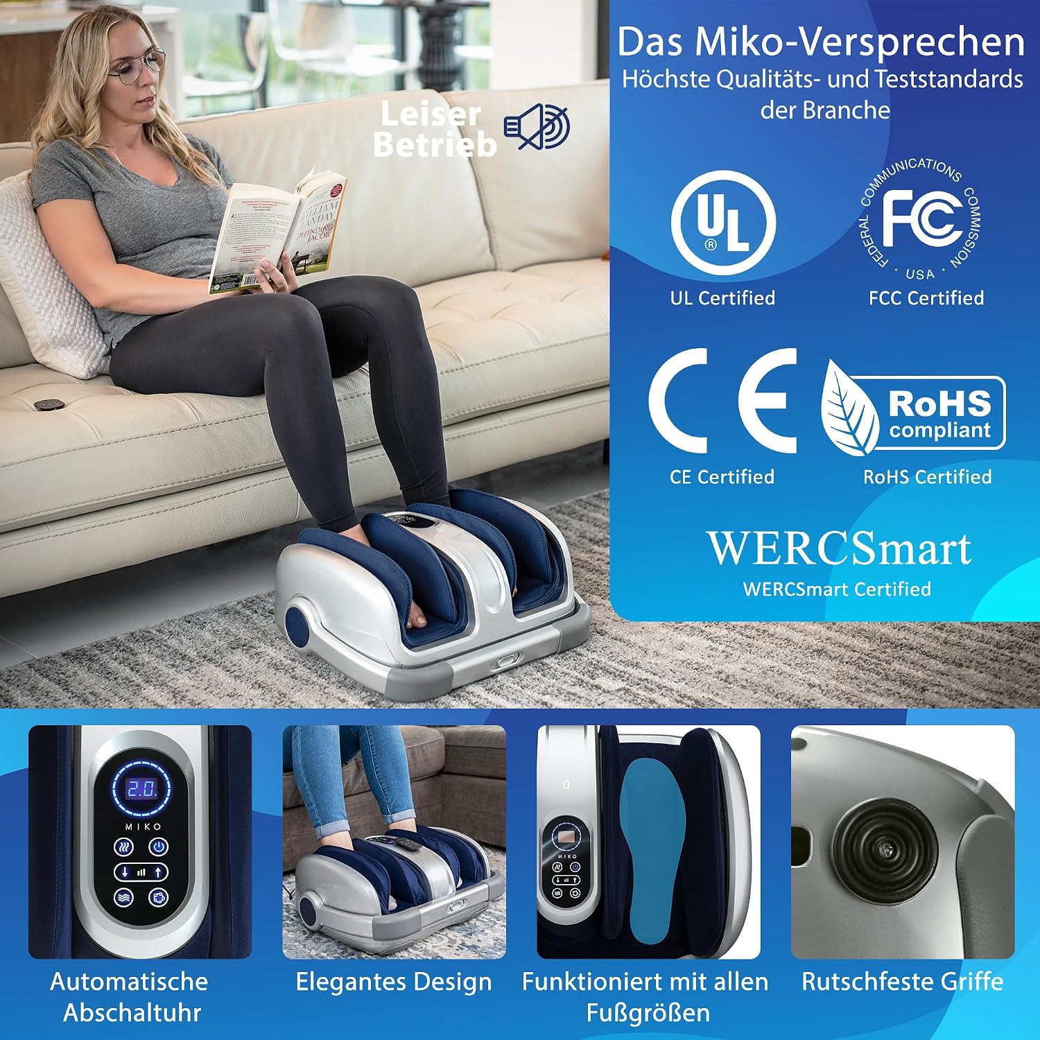 Thumbnail 4 de Miko Shiatsu Fußmassagegerät Tiefengewebsmassage 49,5