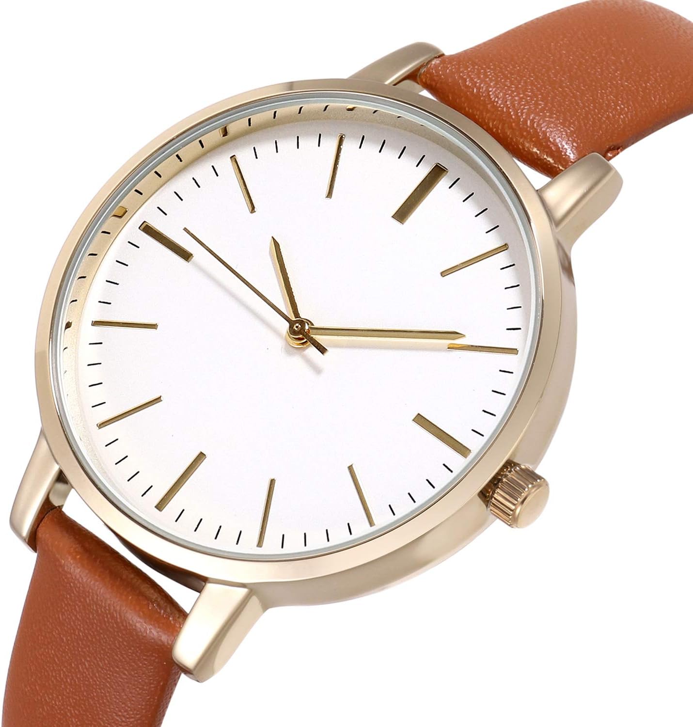 Thumbnail 1 de KIMOMT montre femme à bracelet en cuir, mouvement quartz et étanchéité quotidienne